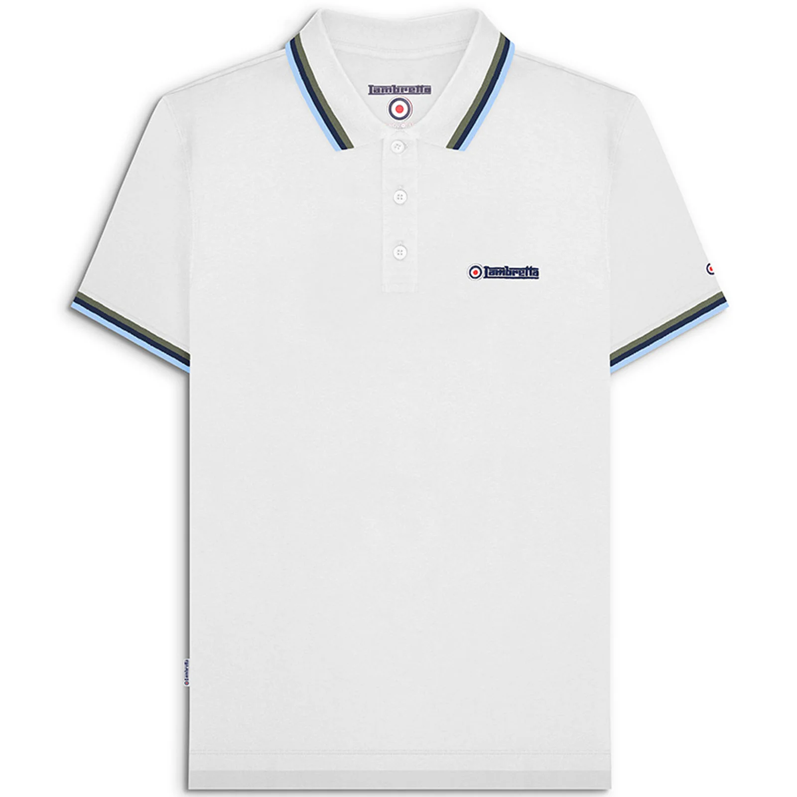 Lambretta Mens Triple Tipped Retro Polo Shirt - Image 12