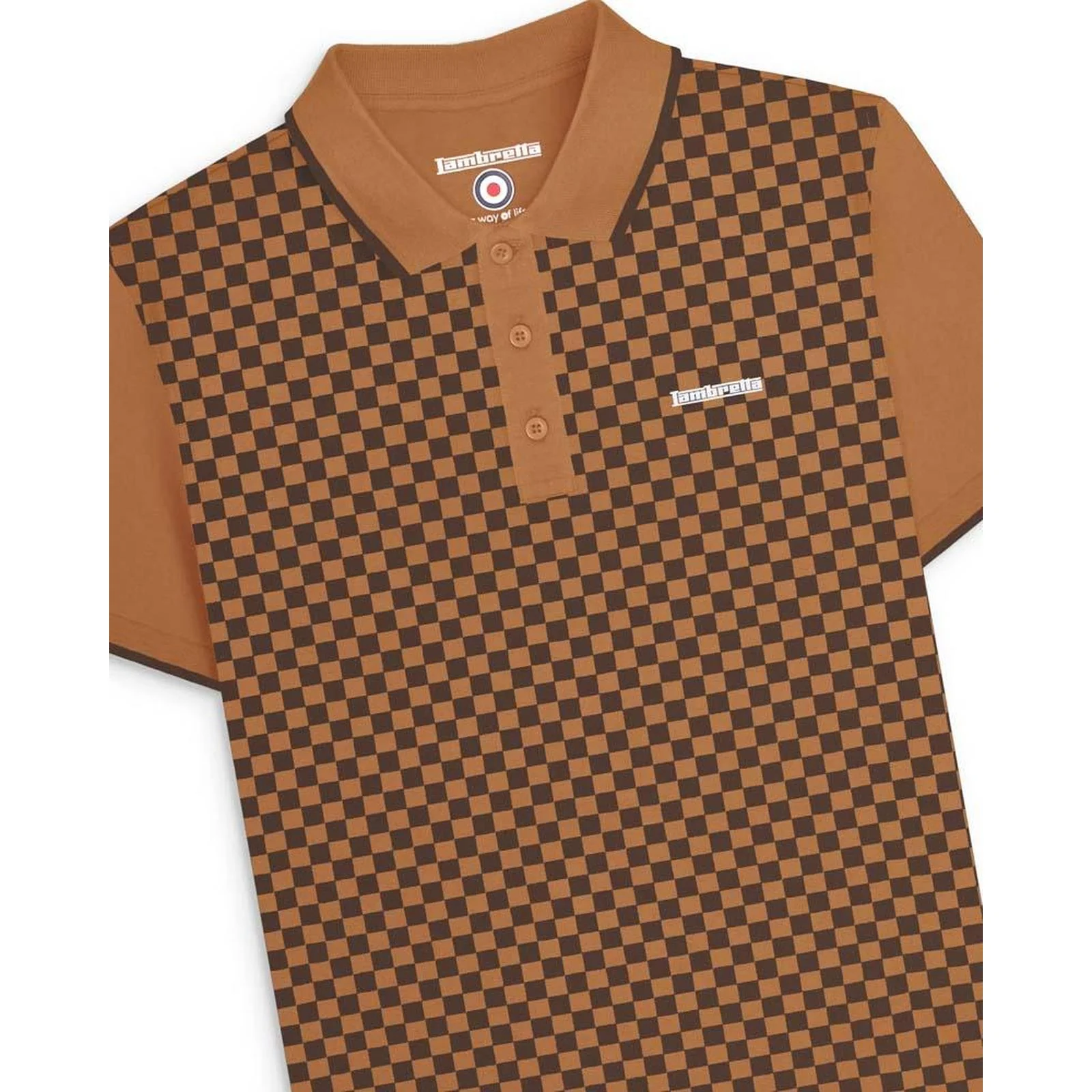 Lambretta Mens Two Tone Polo Shirt - Image 11