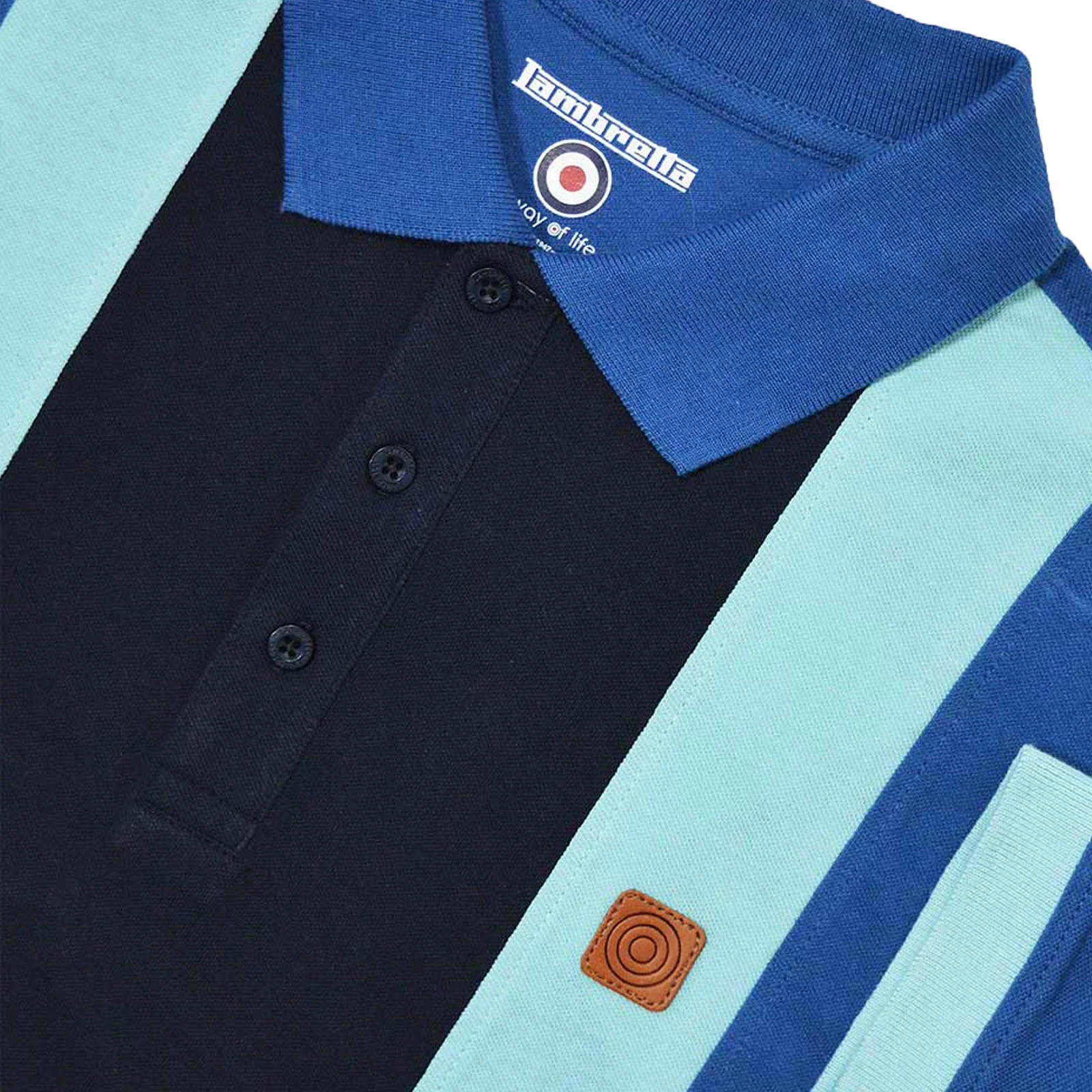 Lambretta Mens Vintage Panel Polo Shirt - Image 10