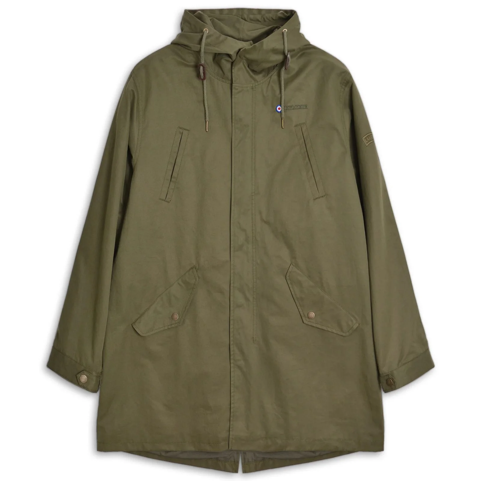 Lambretta Mens Water Resistant Parka Jacket - Image 2