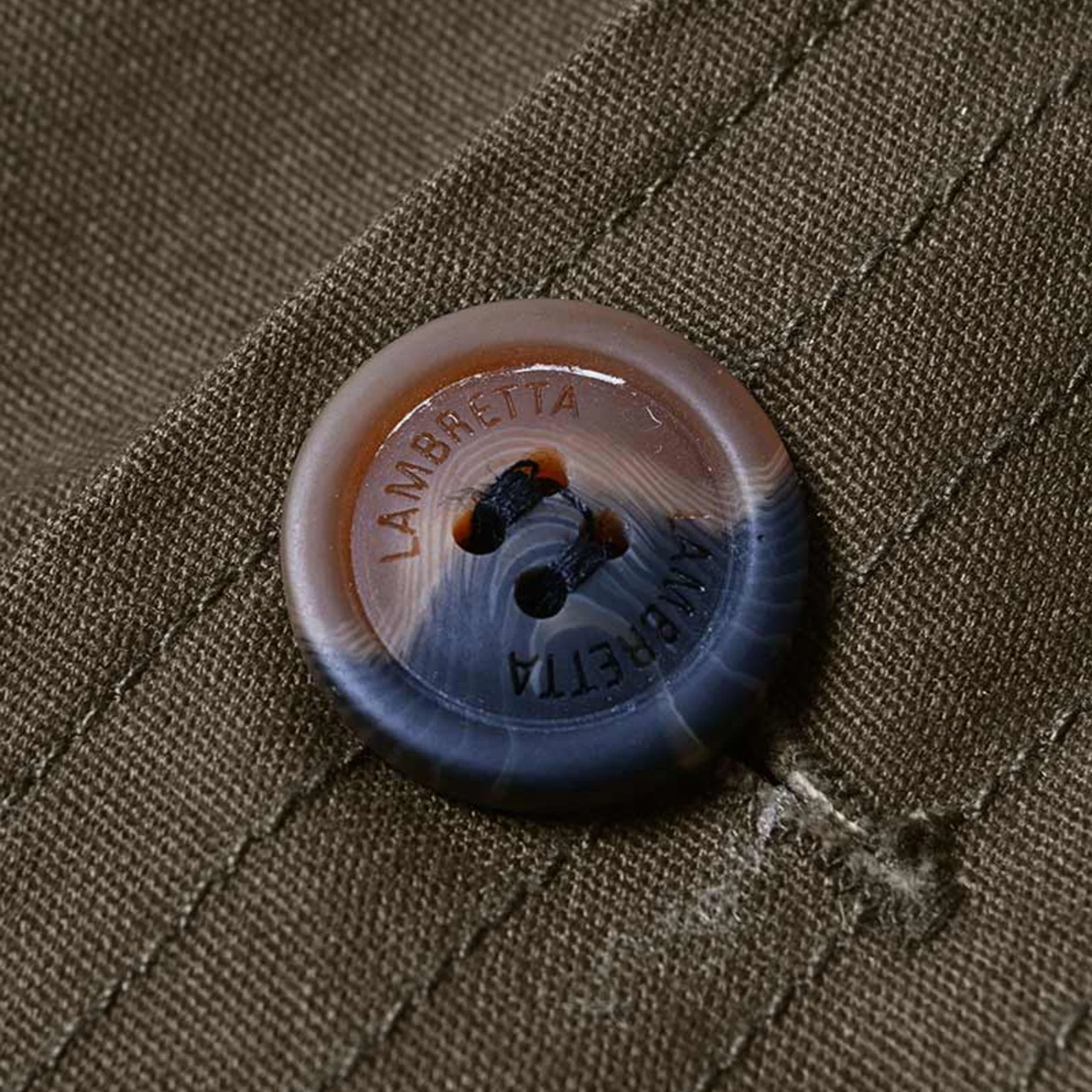 Lambretta Sherpa Lined Faux Fur Hooded Parka Jacket - Khaki - Image 6