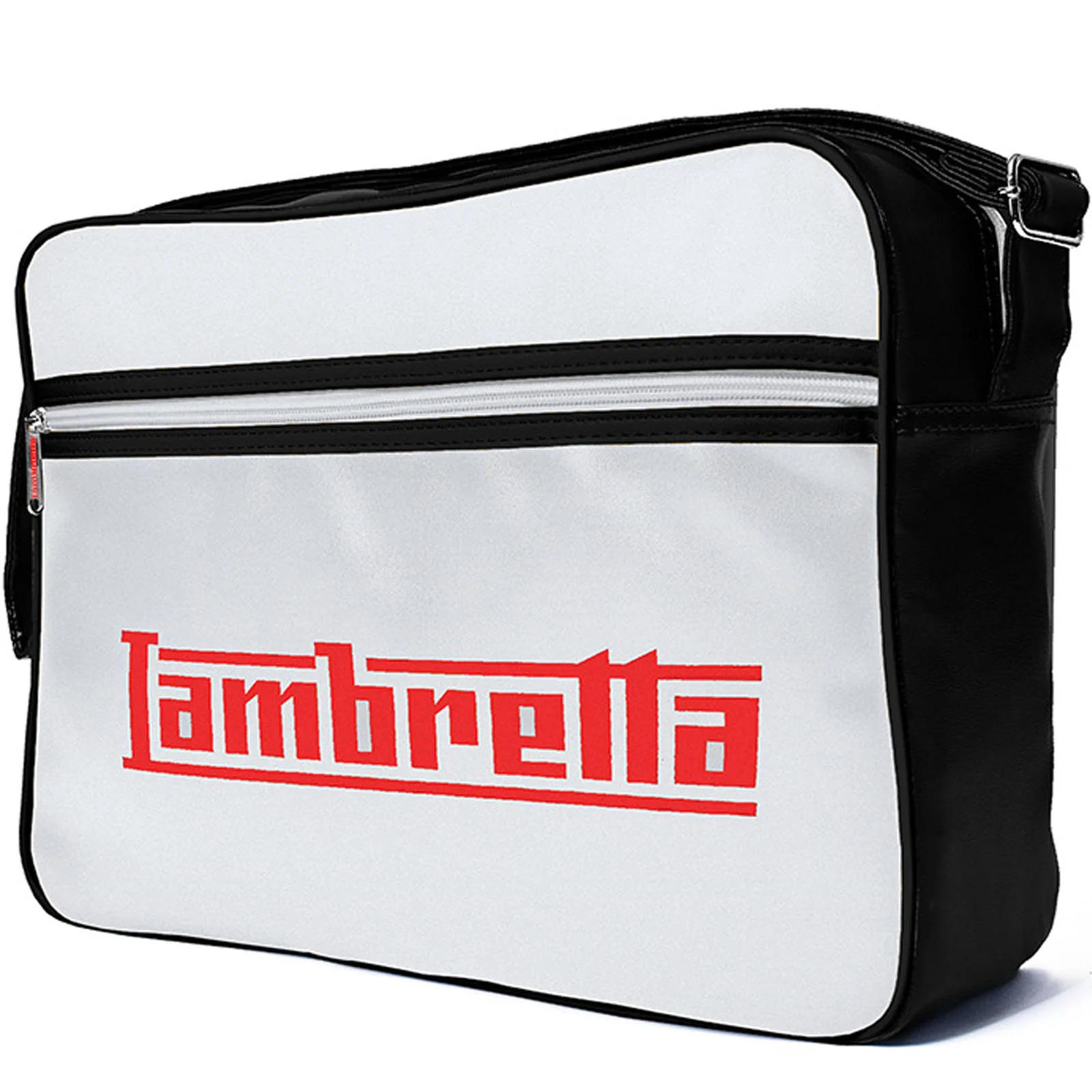 Lambretta Retro Flight Faux Leather Satchel Bag - Image 4