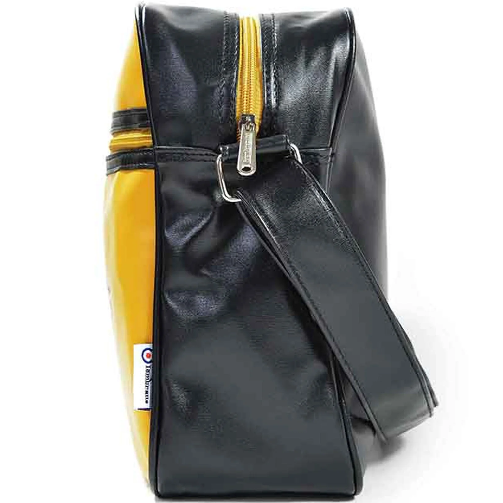 Lambretta Retro Flight Faux Leather Satchel Bag - Image 7