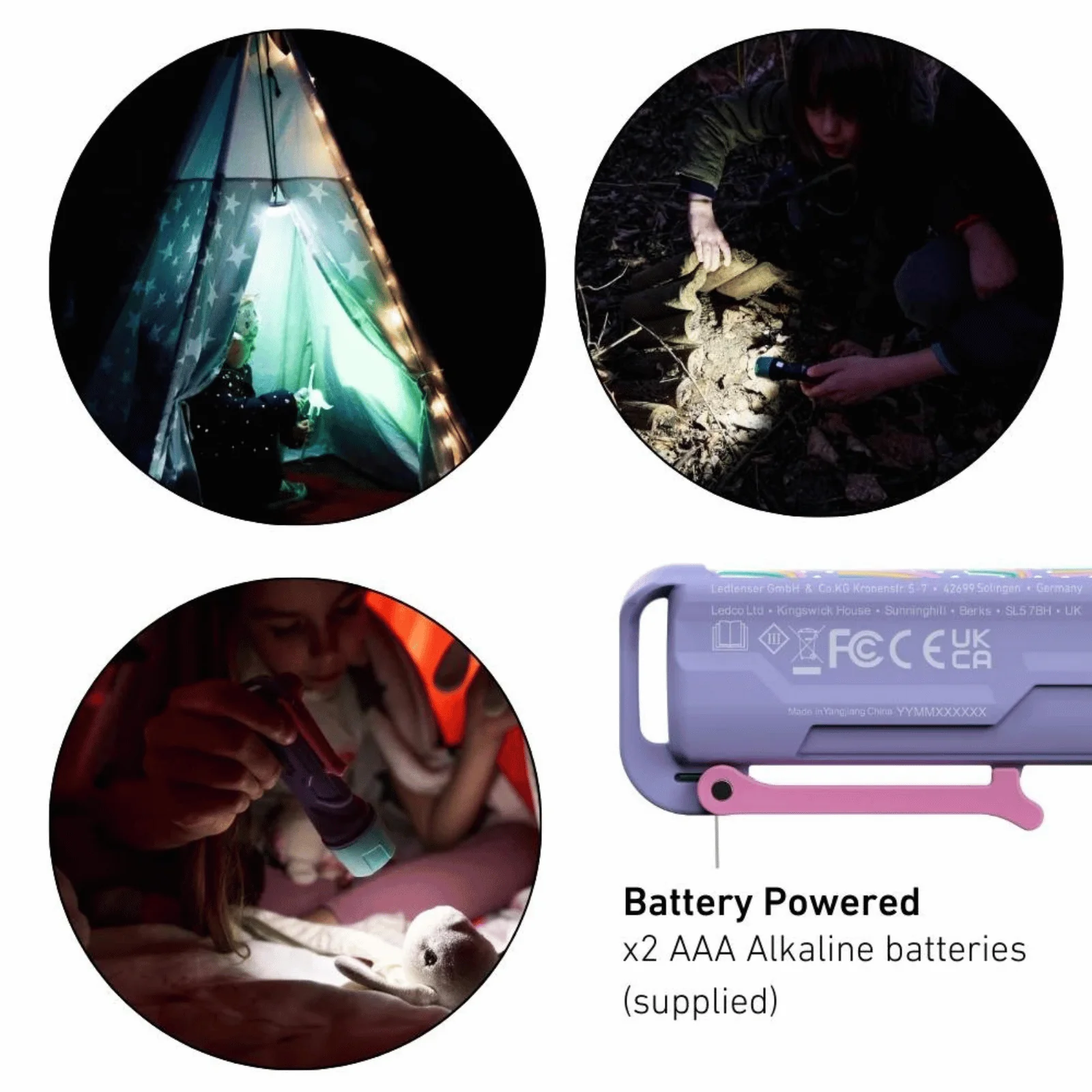 LedLenser KIDBEAM4 Torch (70lm) - Purple - OS - Image 2
