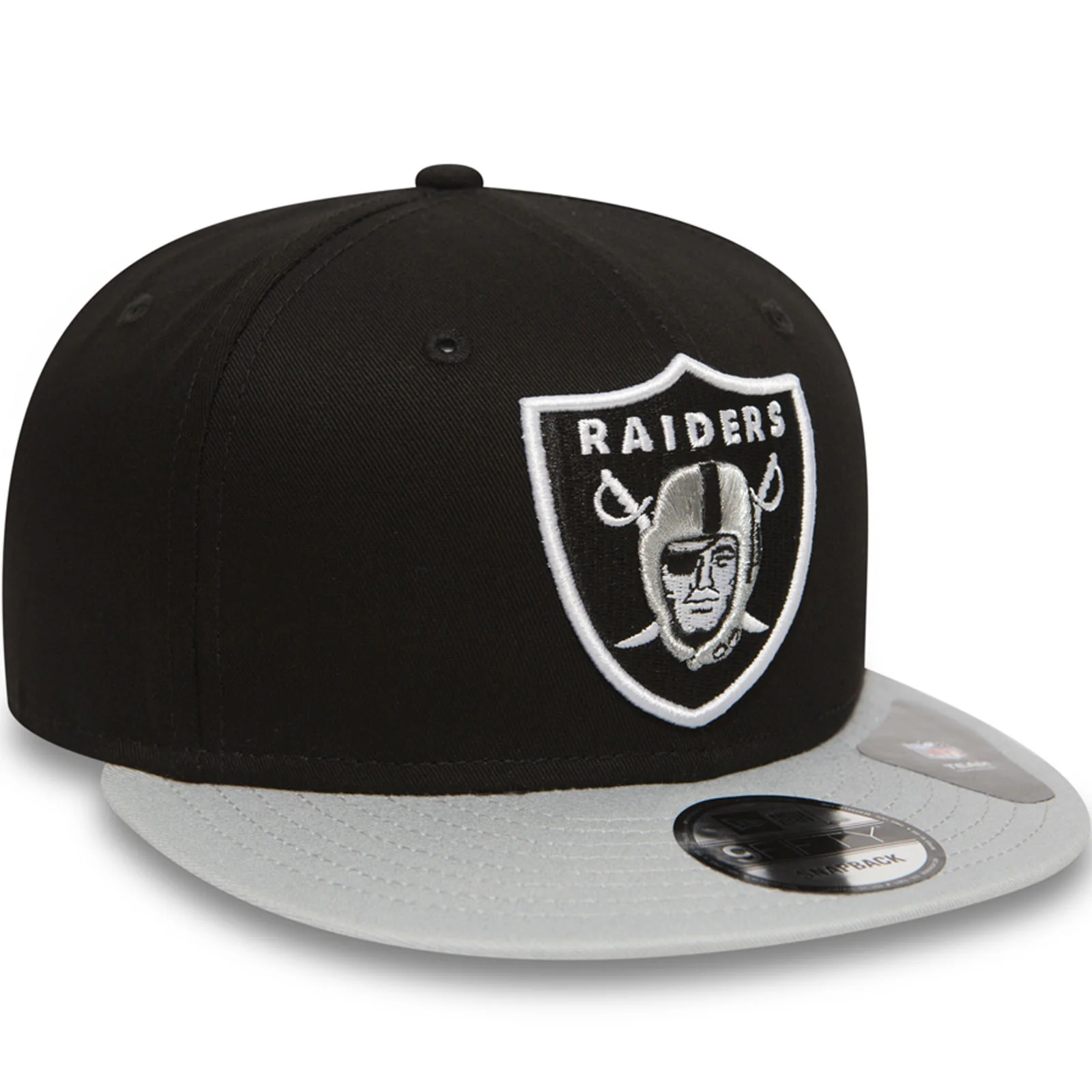 New Era 9FIFTY Las Vegas Raiders NFL Snapback Baseball Cap - Black/Grey - Image 3