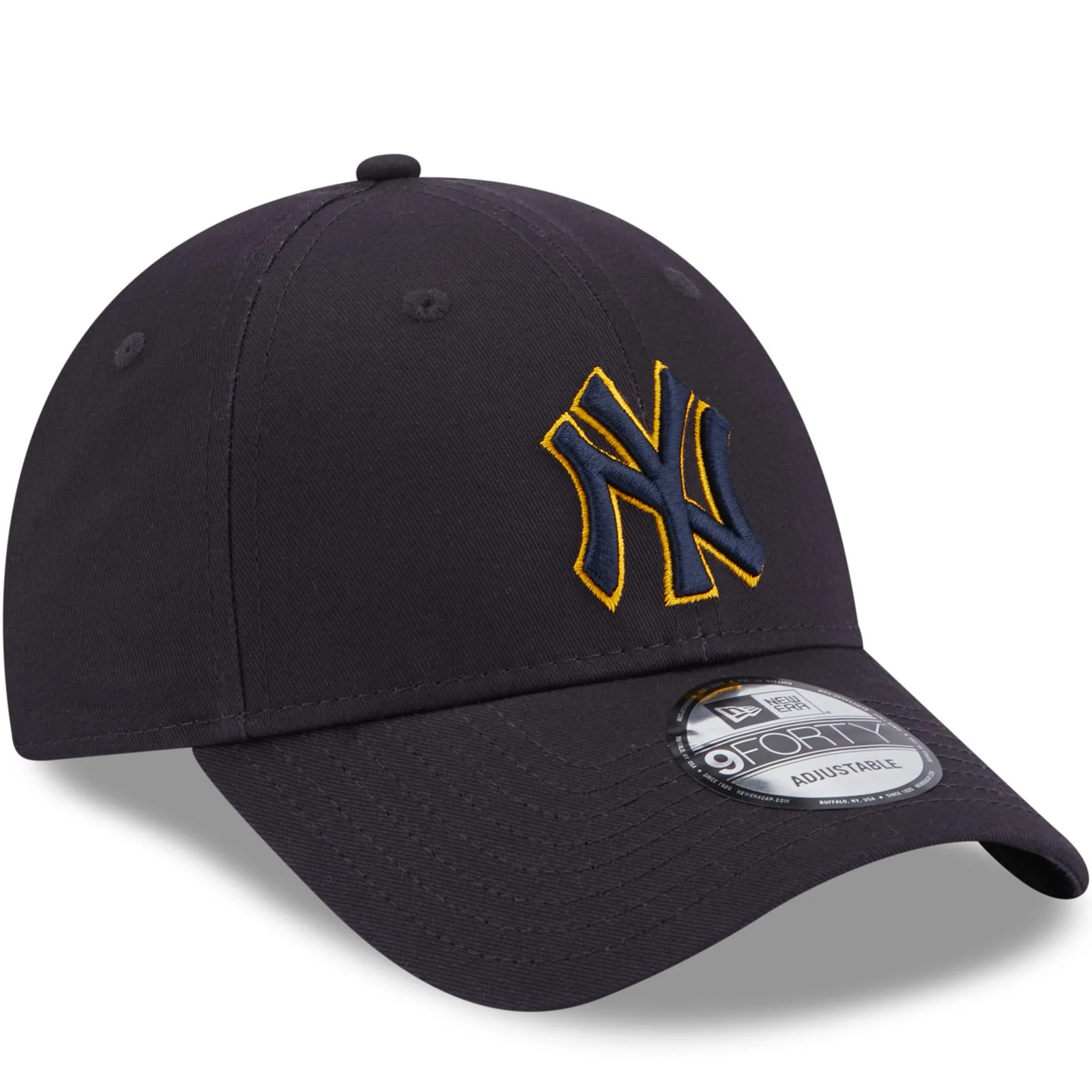New Era Adults New York Yankees MLB 9FORTY Baseball Cap - Navy - Image 3