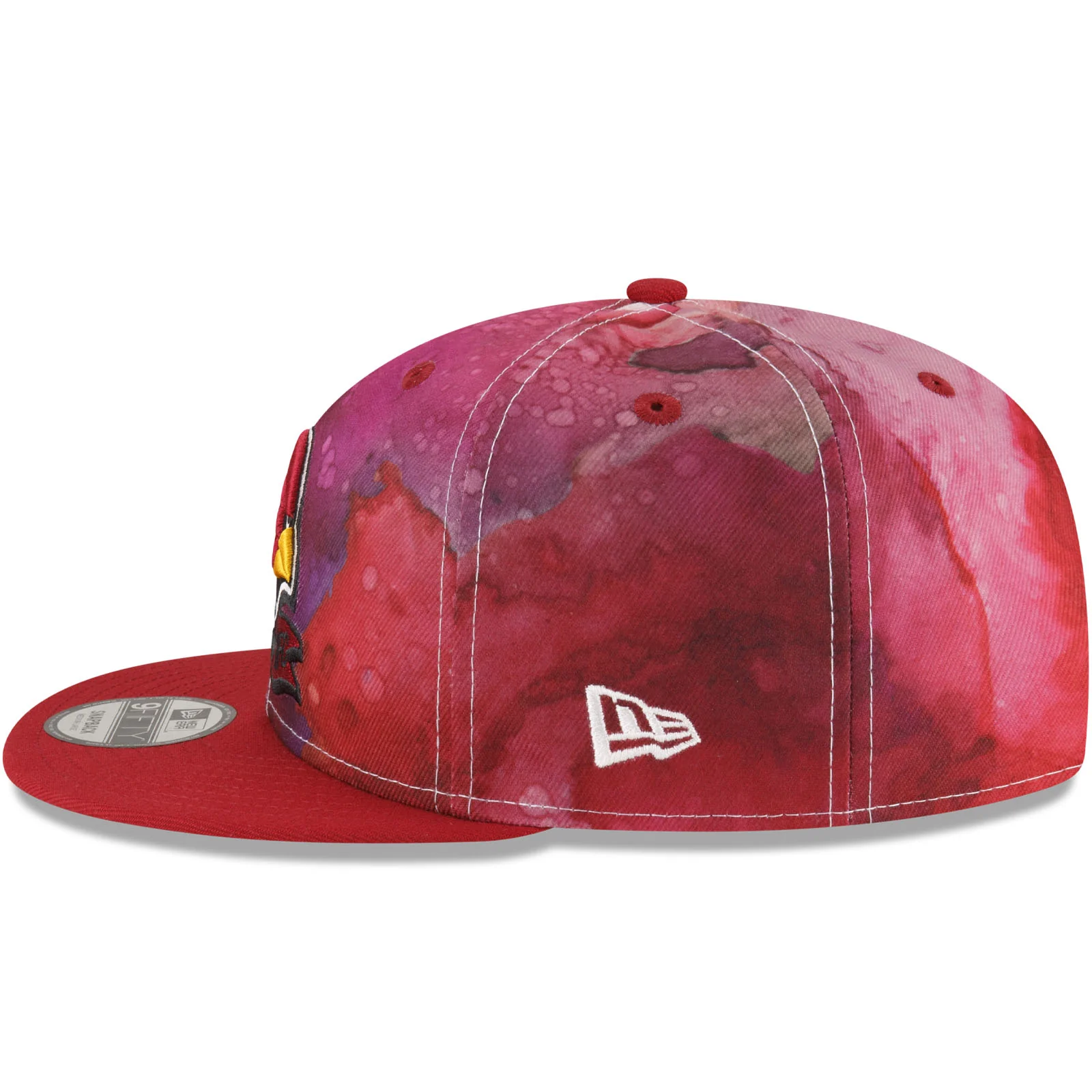 New Era Arizona Cardinals NFL 2022 Sideline Ink 9FIFTY Baseball Cap - Red - Image 5