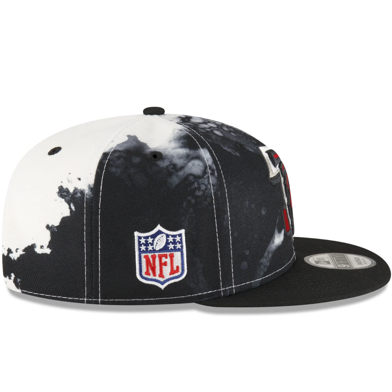 New Era Atlanta Falcons NFL 2022 Sideline Ink 9FIFTY Baseball Cap - Black - Image 6