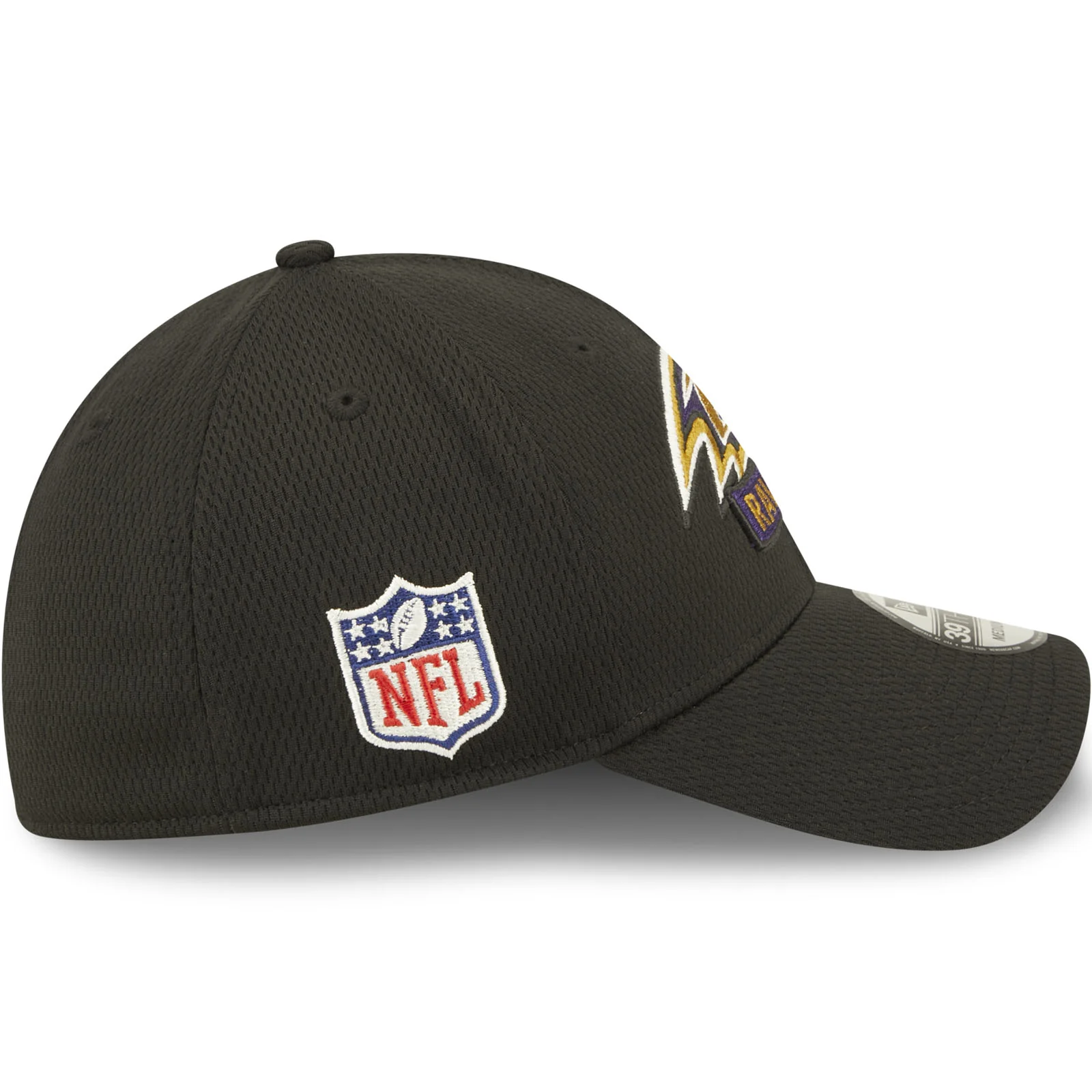 New Era Baltimore Ravens NFL 2022 Sideline 39THIRTY Baseball Cap - Black - Image 6