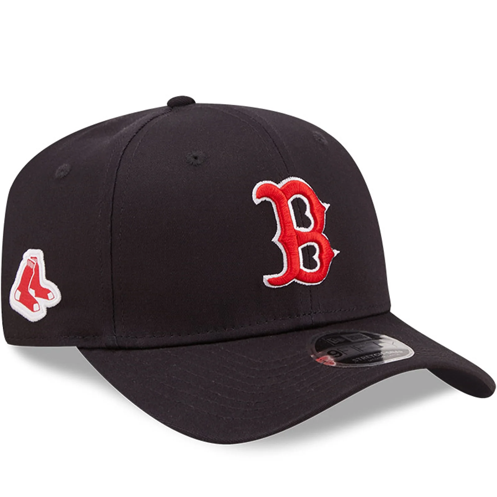 New Era Boston Red Sox MLB 9FIFTY Stretch-Snap Baseball Cap - Navy - Image 3