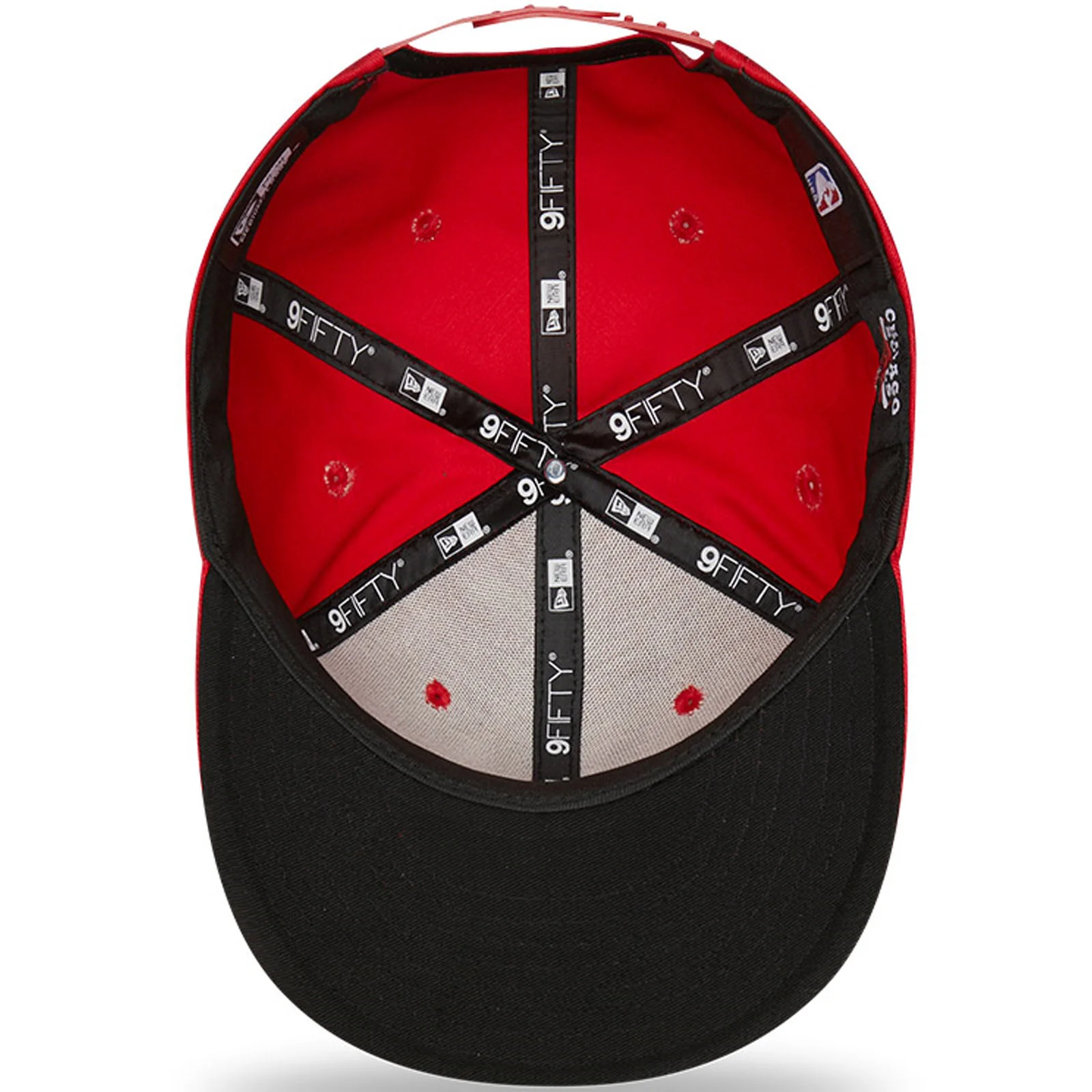 New Era Chicago Bulls NBA Script Team 9FIFTY Baseball Cap - Red - Image 5