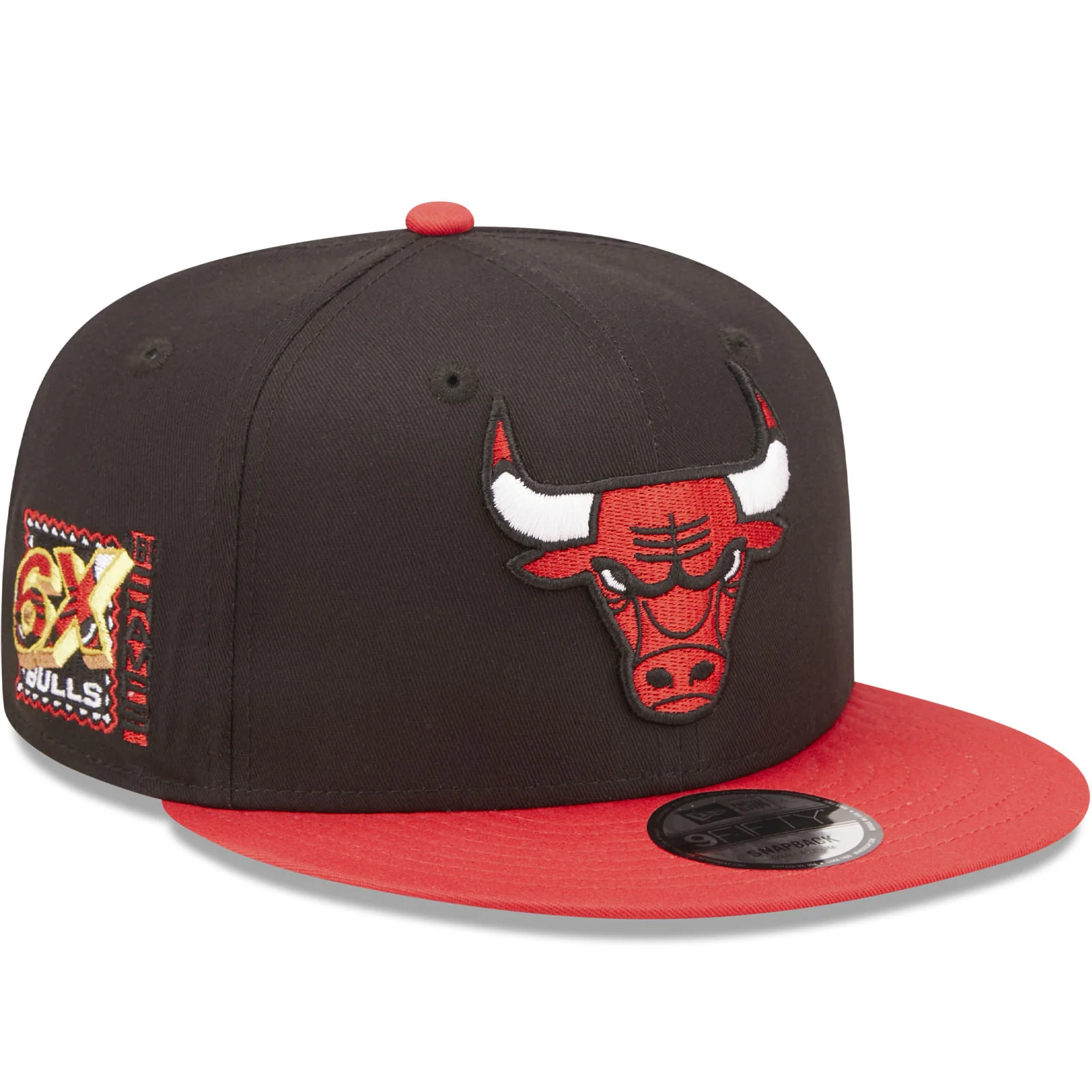 New Era Chicago Bulls Team Patch Snapback 9FIFTY Cap  - Black - Image 3