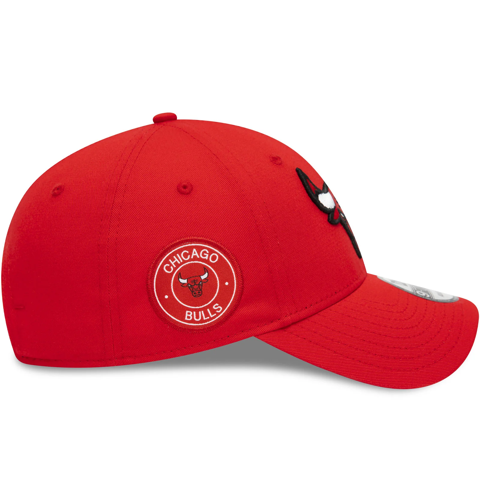 New Era Chicago Bulls Team Side Patch 9FORTY Cap  - Red - Image 5