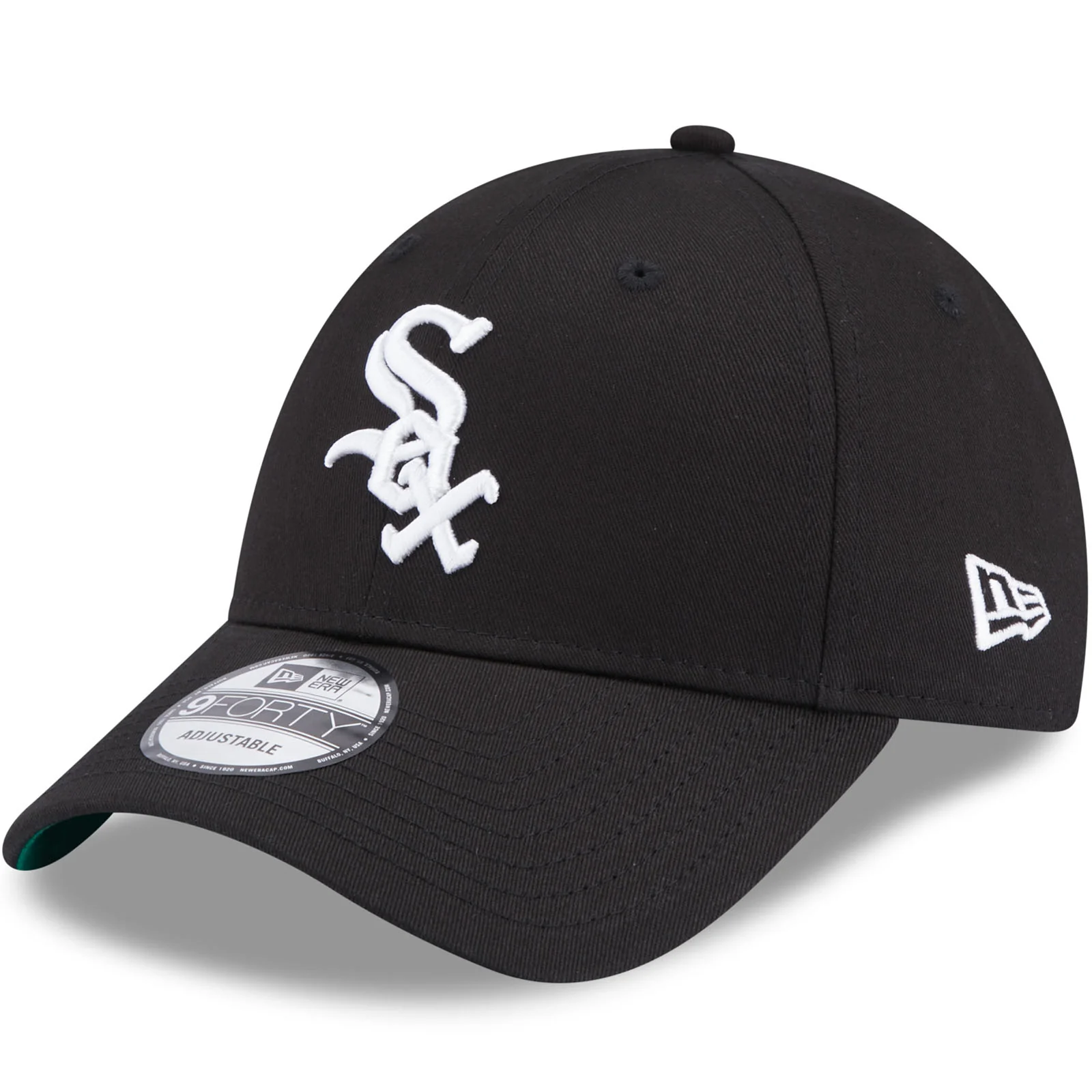 New Era Chicago White Sox Team Side Patch 9FORTY Cap - Black