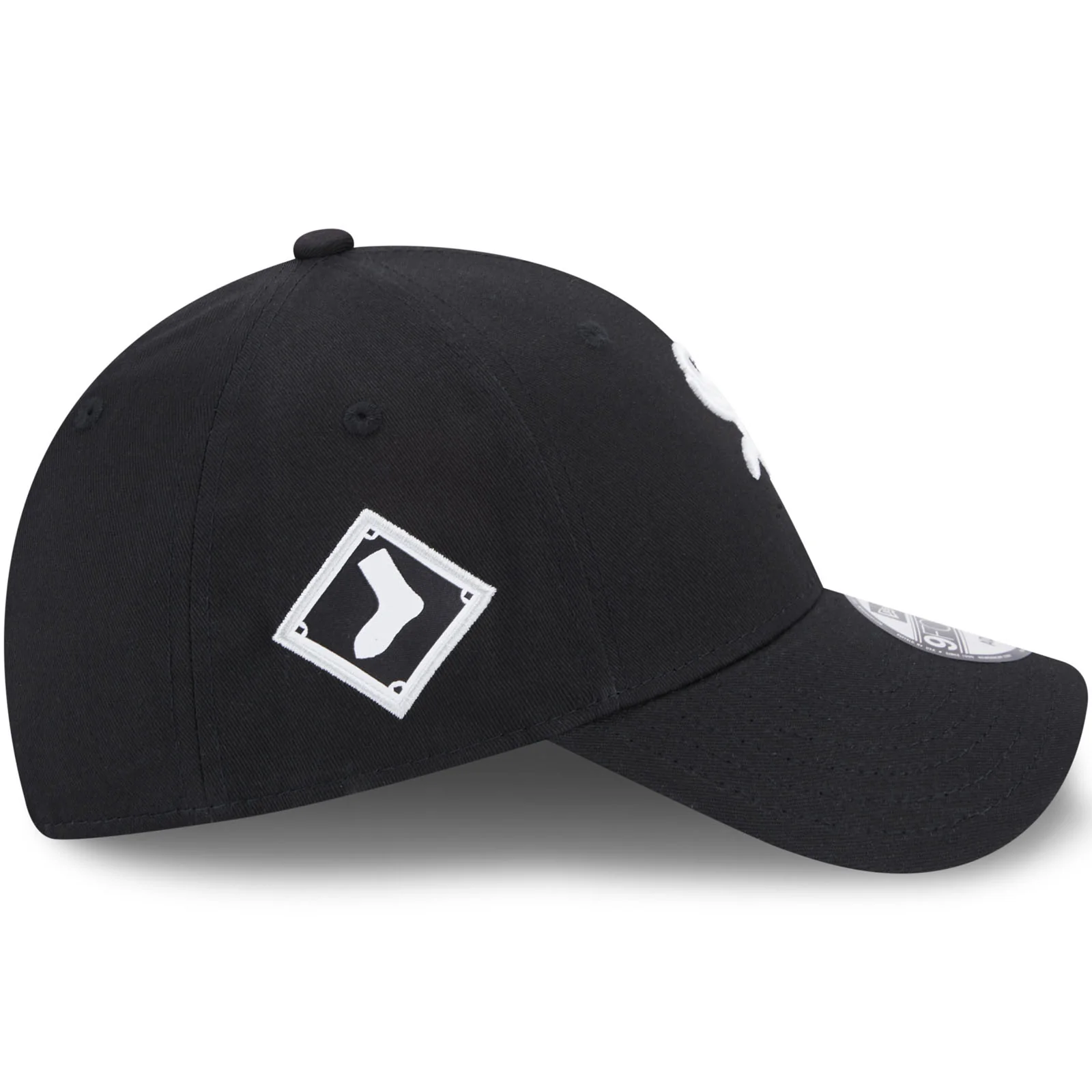 New Era Chicago White Sox Team Side Patch 9FORTY Cap - Black - Image 5