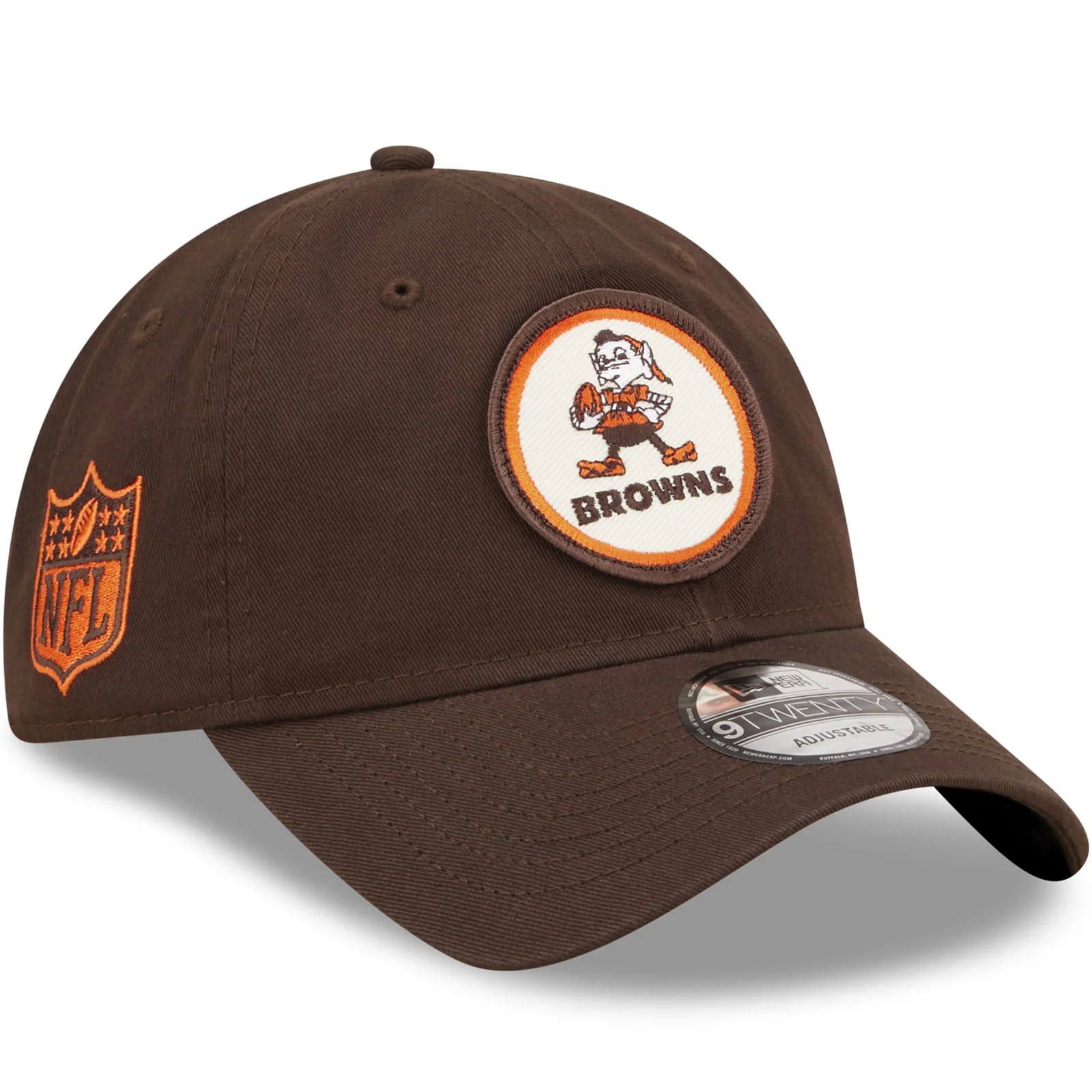 New Era Cleveland Browns NFL 2022 Sideline 9TWENTY Baseball Cap - Brown - Image 3