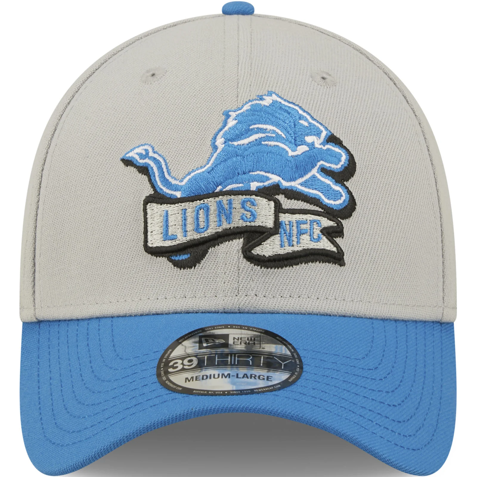 New Era Detroit Lions NFL 2022 Sideline 39THIRTY Baseball Cap - Grey - Image 4