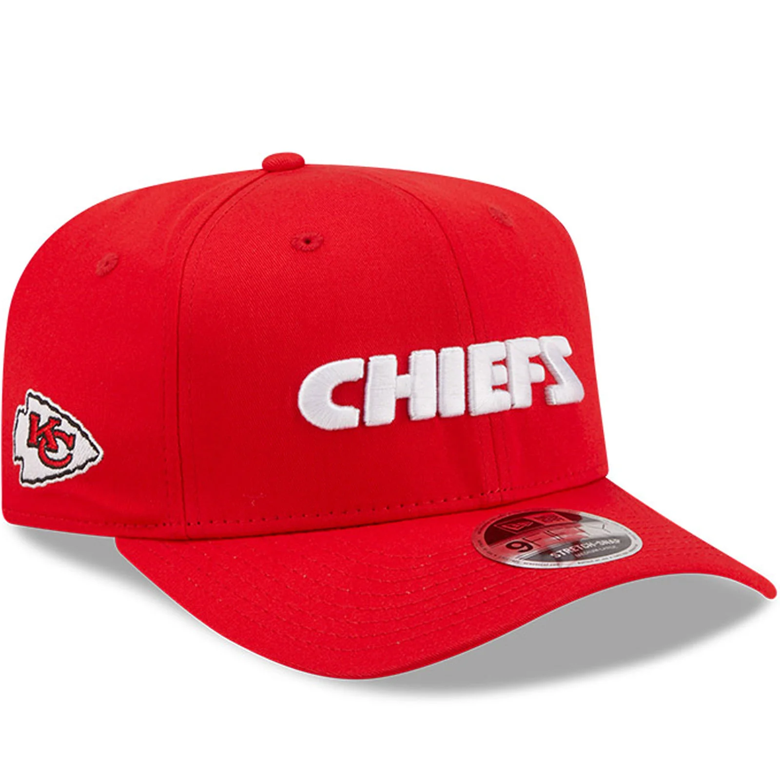 New Era Kansas City Chiefs NFL 9FIFTY Team Workmark Baseball Cap - Red - Image 3