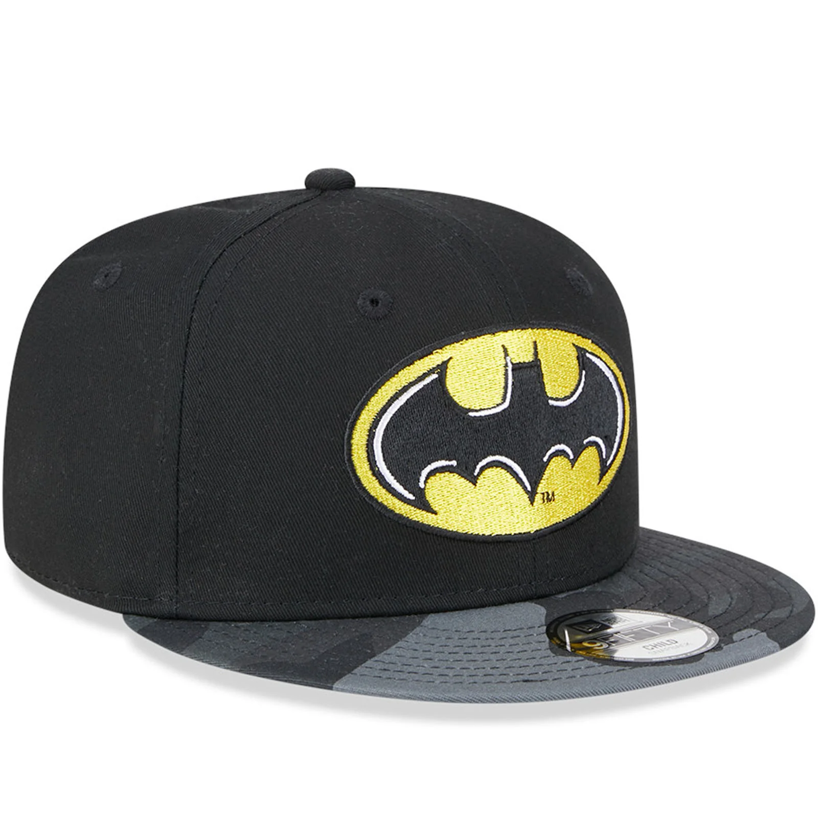 New Era Kids 9FIFTY DC Batman Flat Peak Snapback Cap - Black - Image 3