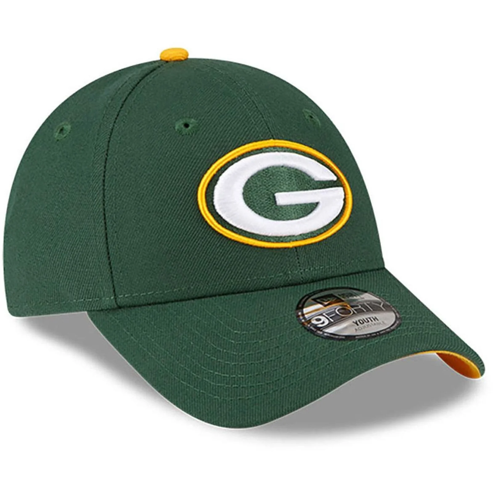 New Era Kids 9FORTY Green Bay Packers Baseball Cap - Dark Green - YTH - Image 3