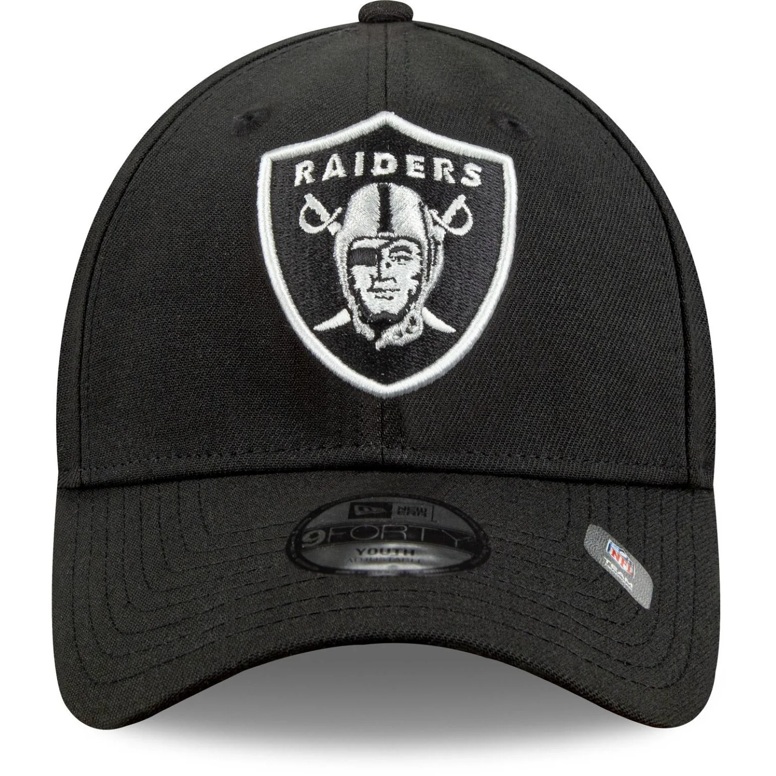 New Era Kids 9FORTY Las Vegas Raiders Baseball Cap - Black - YTH - Image 2