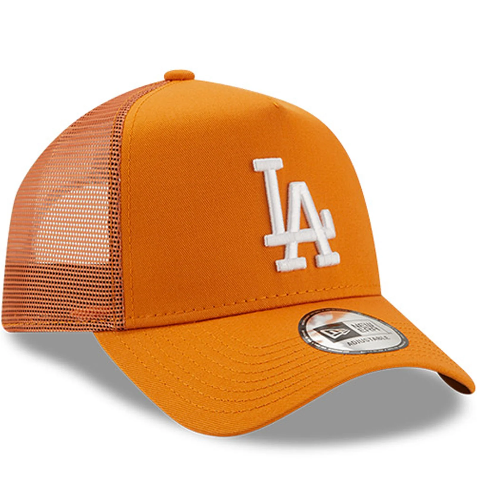 New Era Kids Los Angeles Dodgers 9FORTY MLB Baseball Trucker Cap Orange - Image 3