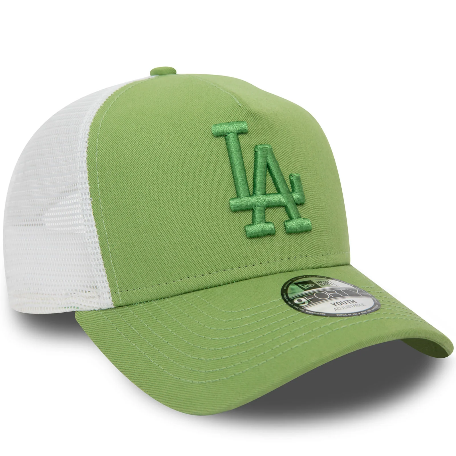 New Era Kids Los Angeles Dodgers League Essentials Snapback Trucker Cap - Green - Image 3