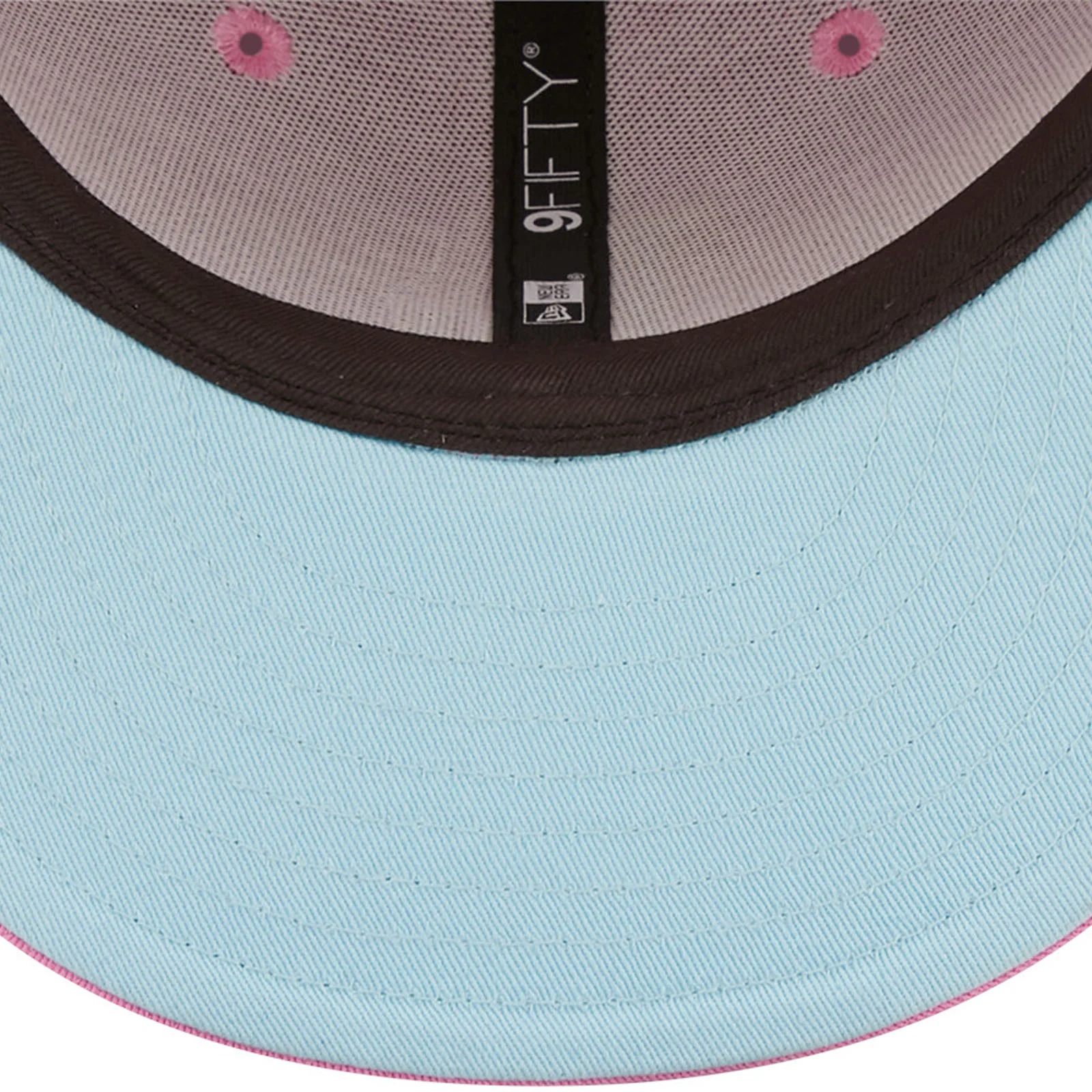 New Era LA Dodgers Pastel Patch 9FIFTY Snapback Cap - Pink - Image 5