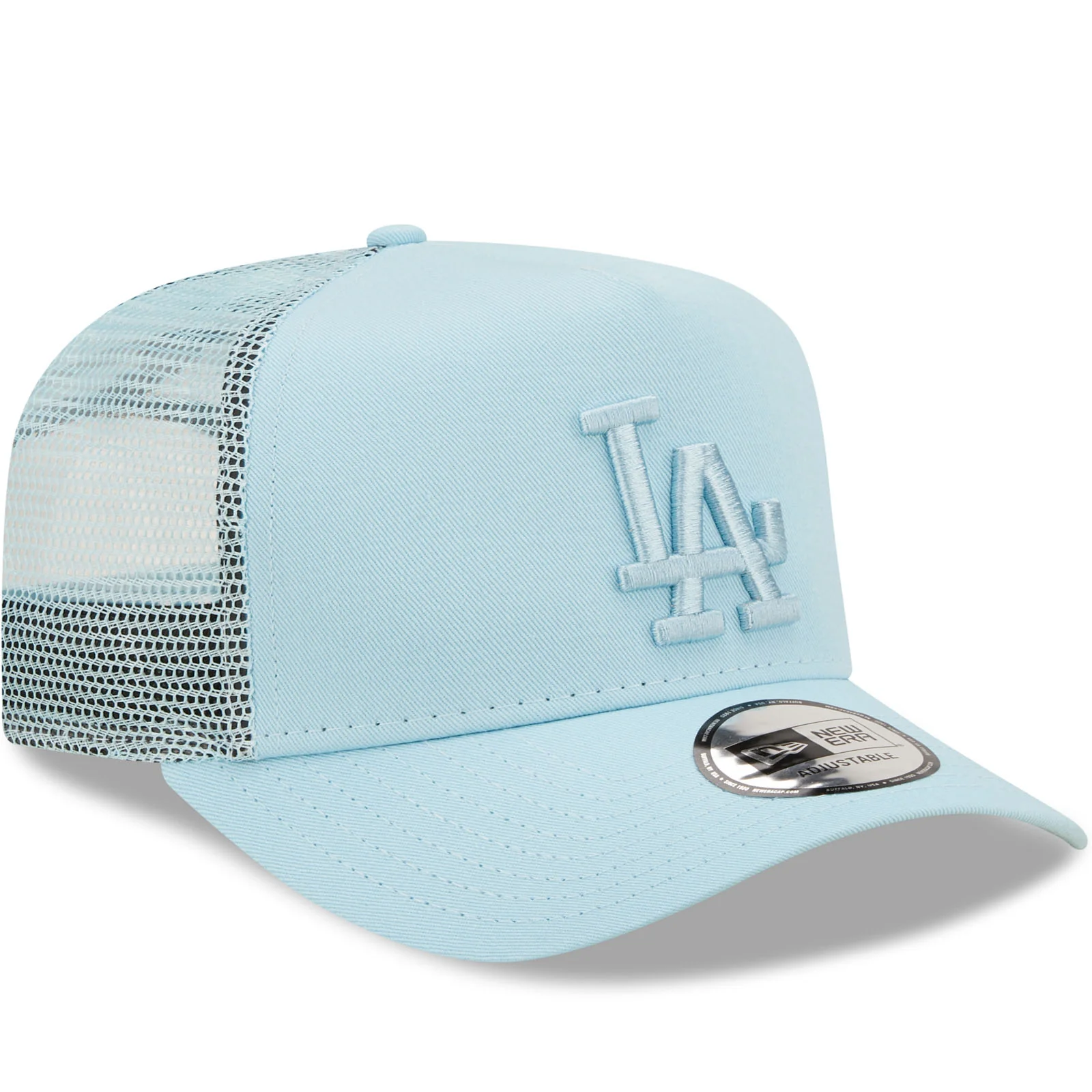New Era LA Dodgers Tonal Mesh A-Frame Snapback Trucker Cap - Blue - Image 3