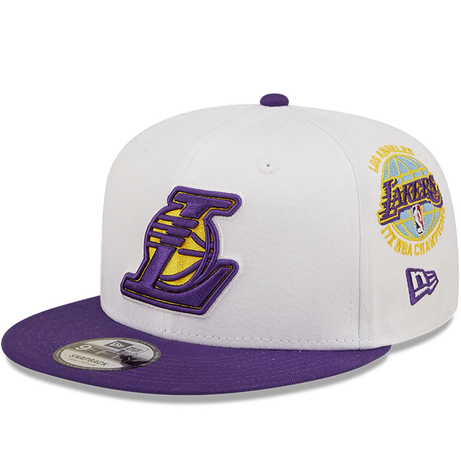 New Era LA Lakers 9FIFTY All Over Patch Snapback Cap - White