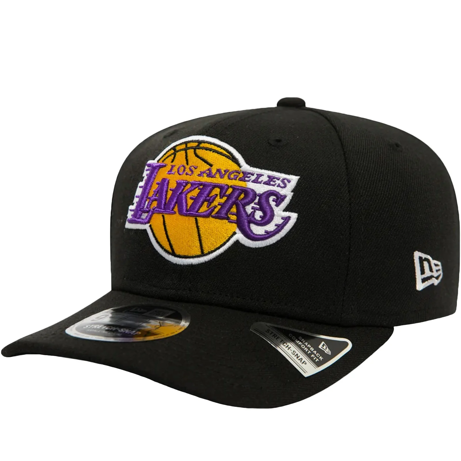 New Era LA Lakers 9FIFTY Stretch Snapback Cap - Black
