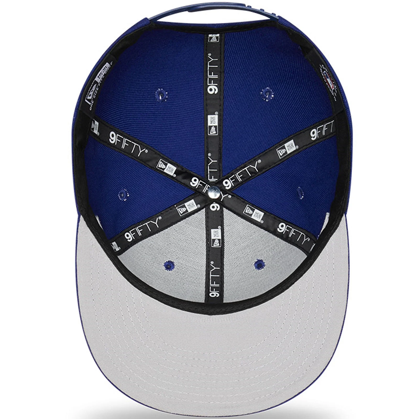 New Era Los Angeles Dodgers 9FIFTY MLB Team Typography Baseball Cap - Blue - Image 5