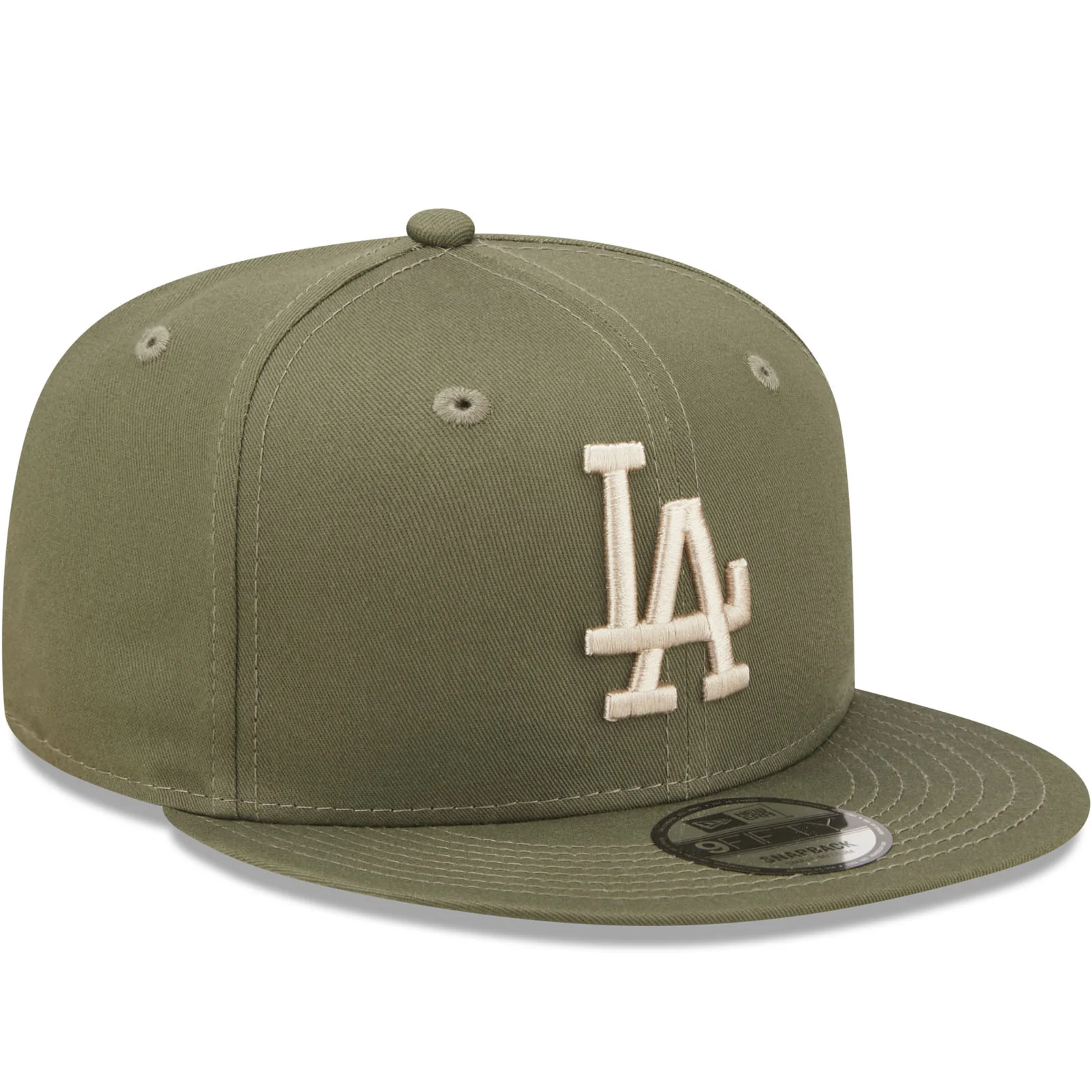 New Era Los Angeles Dodgers League Essentials 9FIFTY Snapback Cap  - Green - Image 3