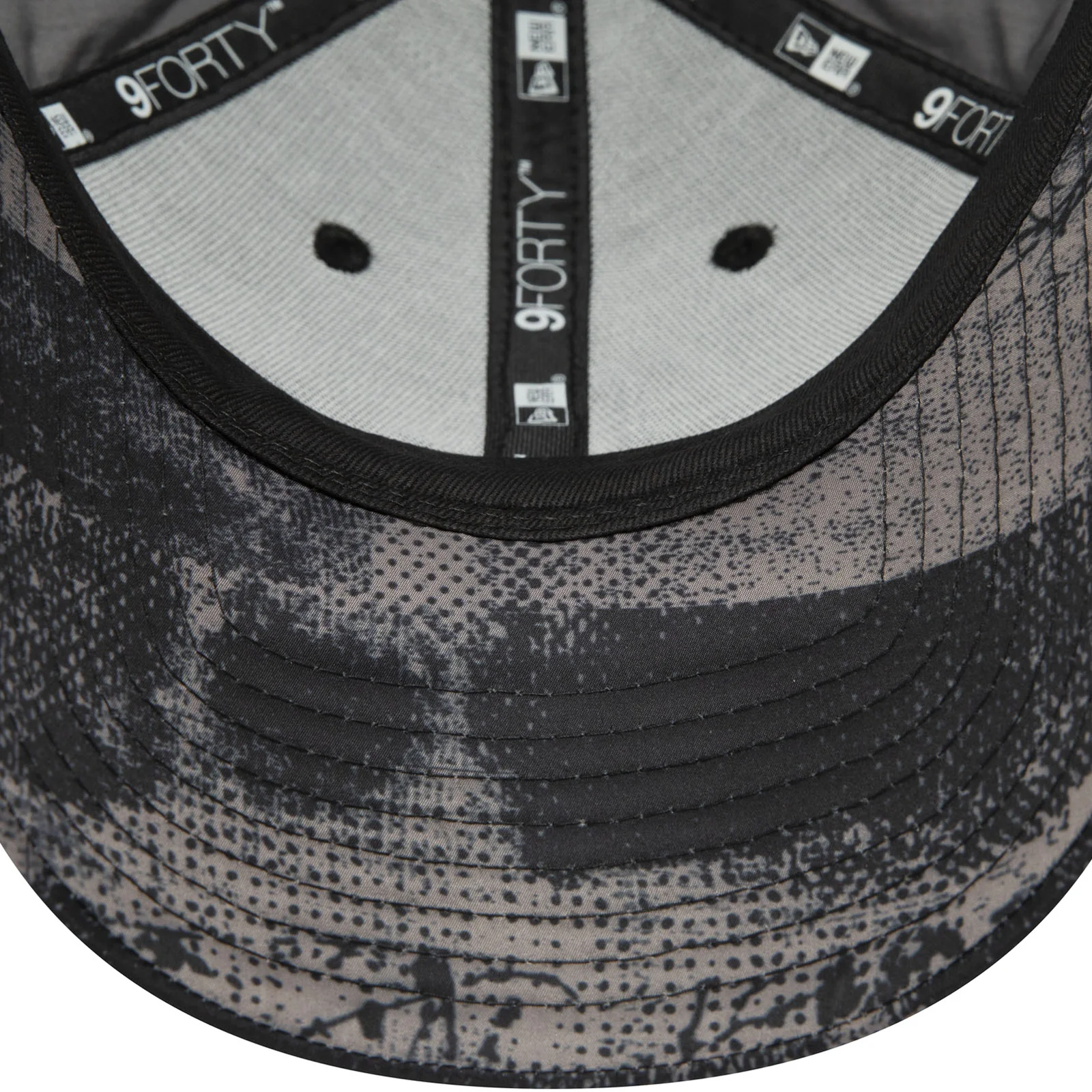 New Era Los Angeles Dodgers Print 9FORTY Baseball Cap - Black - Image 5