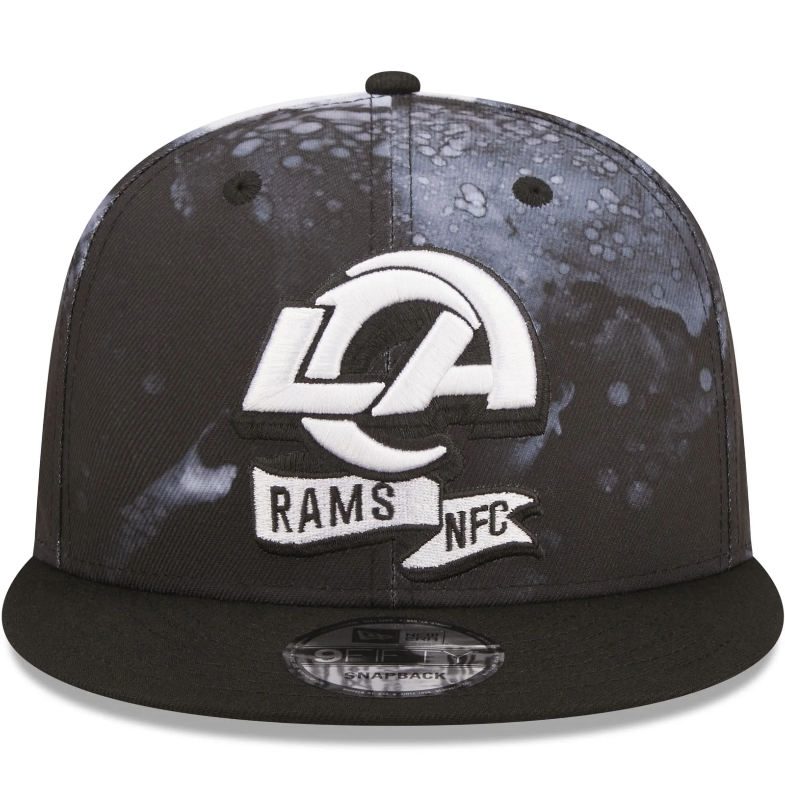 New Era Los Angeles Rams NFL 9FIFTY 2022 Sideline Ink Baseball Cap Black - Image 4