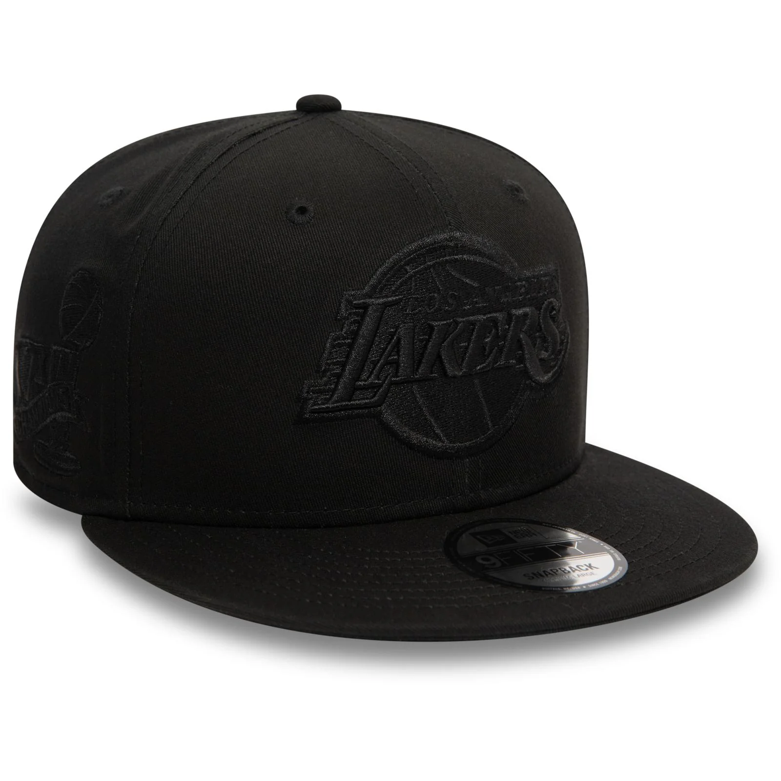 New Era Mens 9FIFTY LA Lakers Snapback Cap - Black - Image 2