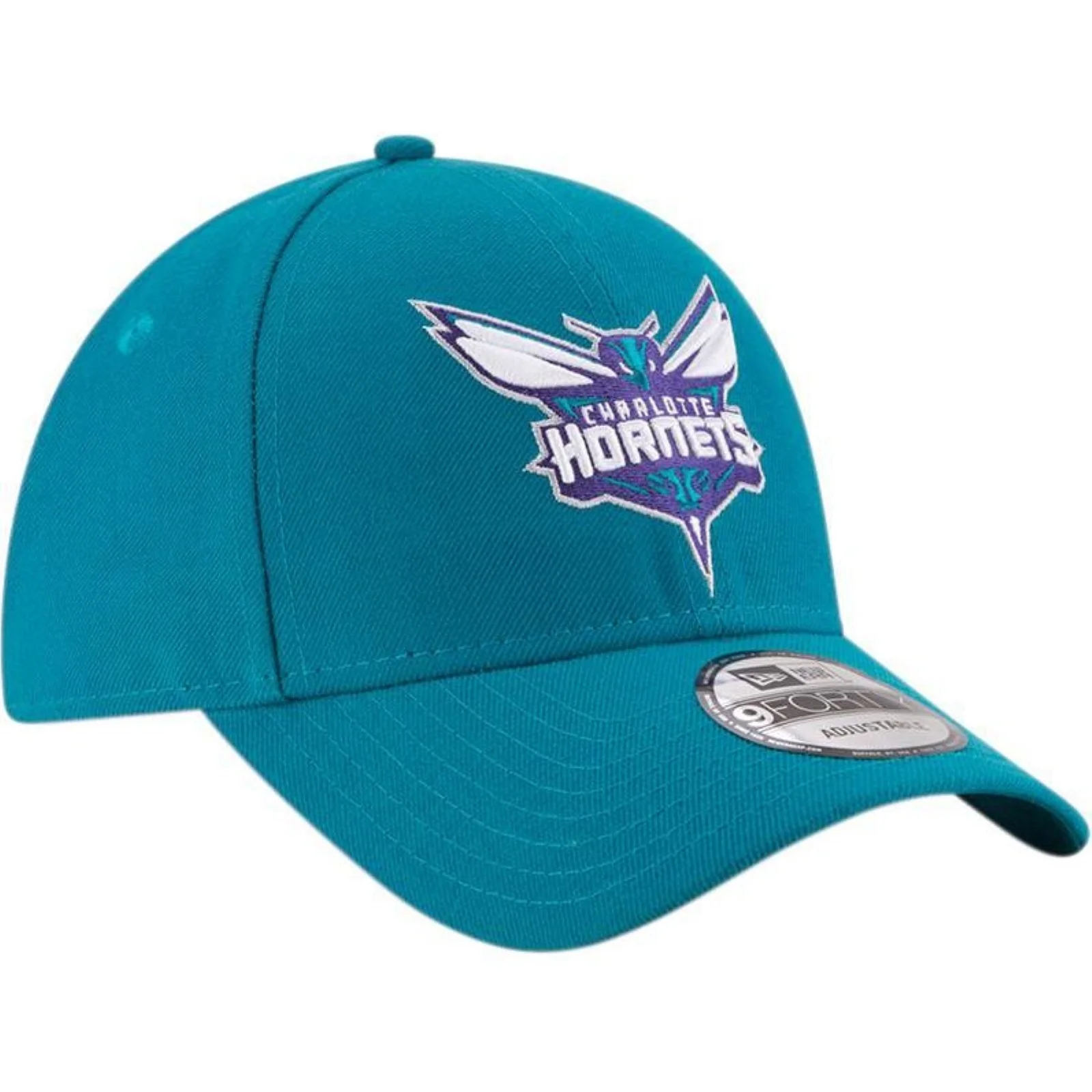 New Era Mens 9FORTY Charlotte Hornets Baseball Cap - Turquoise - Image 3