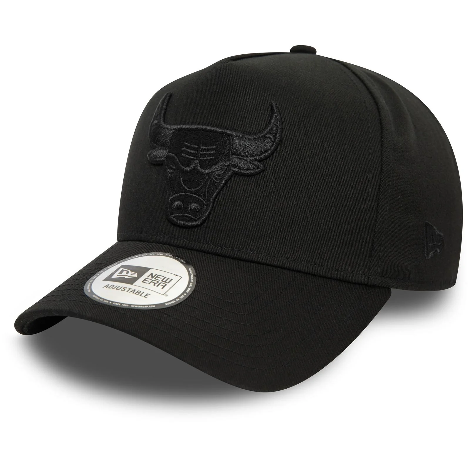 New Era Mens 9FORTY Chicago Bulls E-Frame Cap - Monochrome Black - Image 6