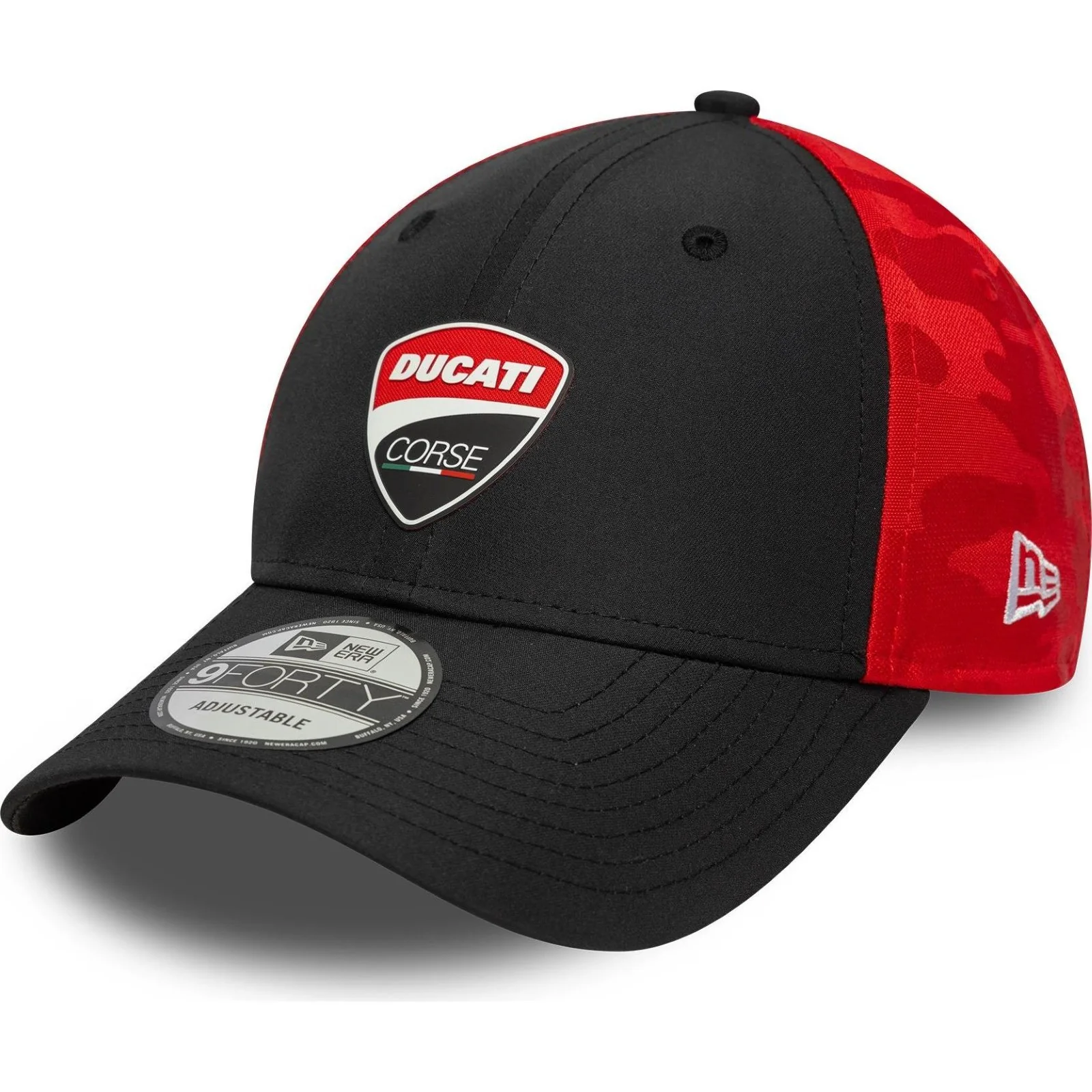 New Era Mens 9FORTY Ducati Motor Baseball Cap - Black - One Size
