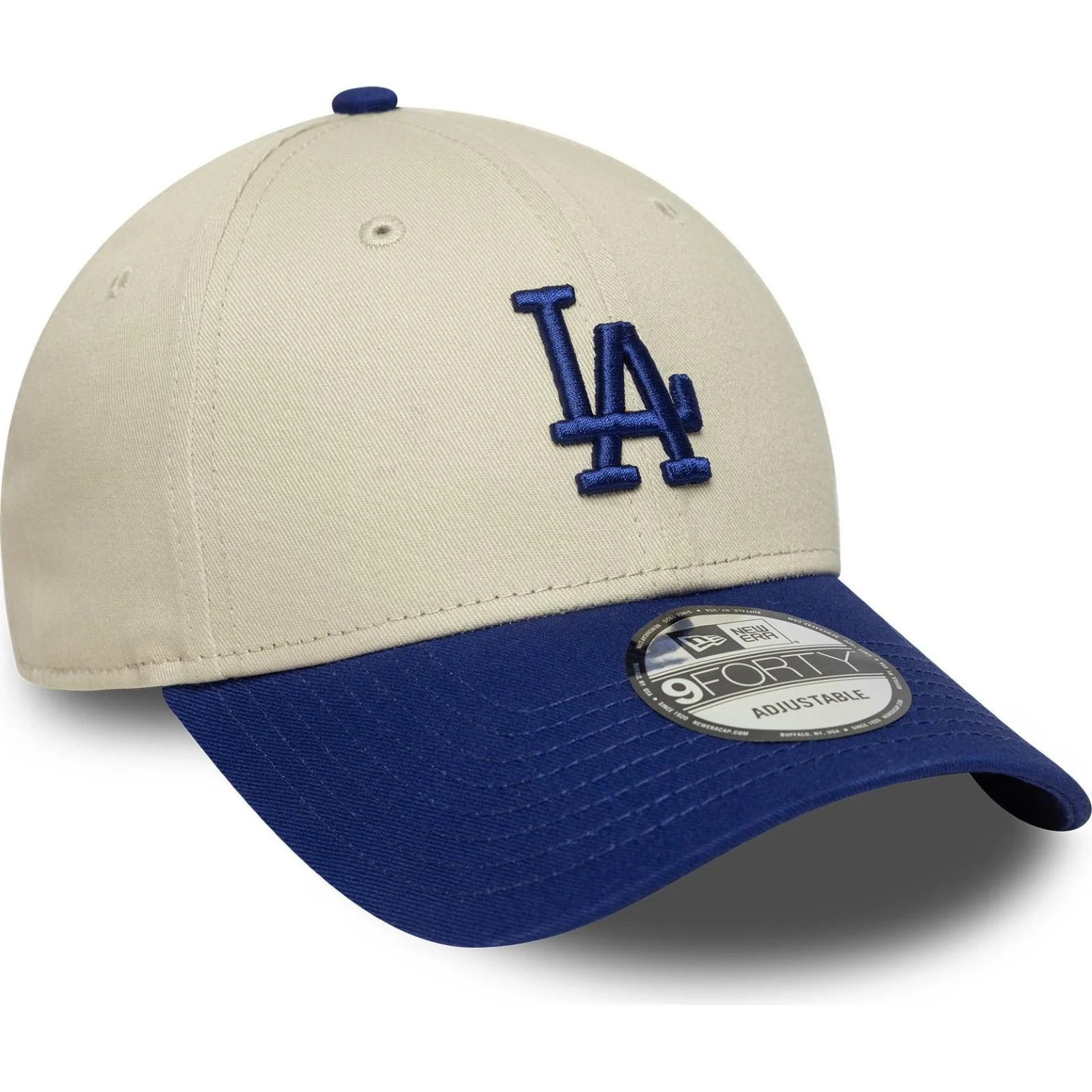 New Era Mens 9FORTY Los Angeles Dodgers Baseball Cap - Light Cream - One Size - Image 2