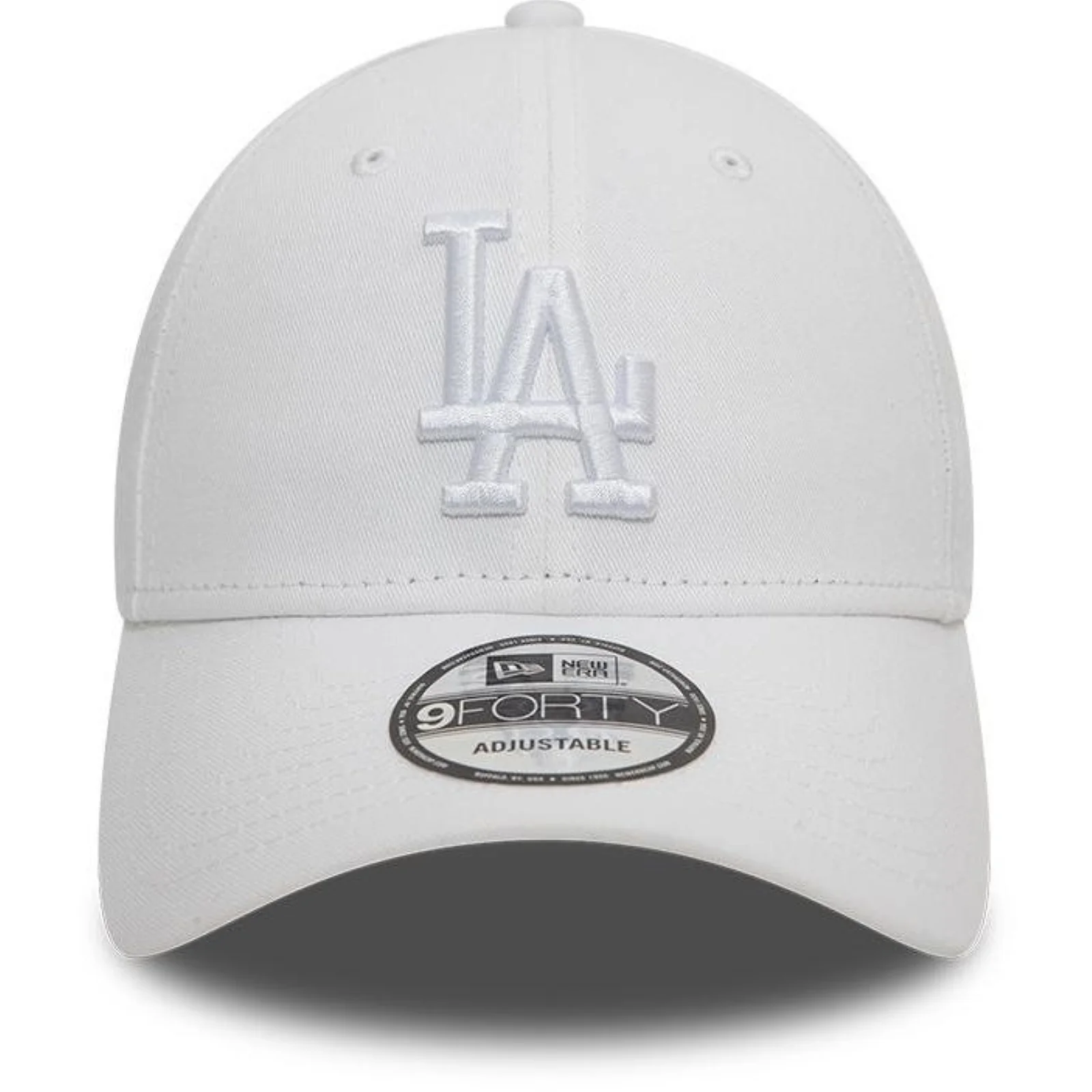 New Era Mens 9FORTY Los Angeles Dodgers Baseball Cap - White - Image 2