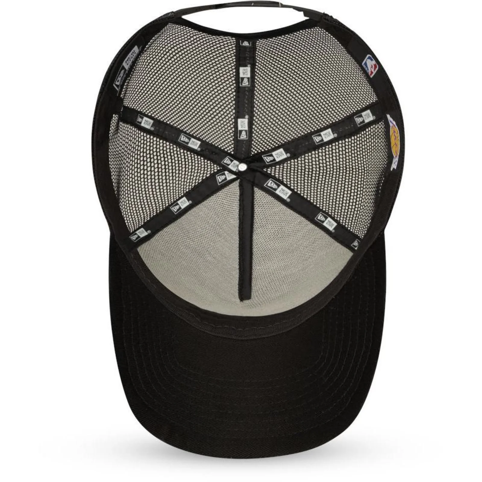 New Era Mens 9FORTY Los Angeles Lakers Trucker Cap - Black - Image 5