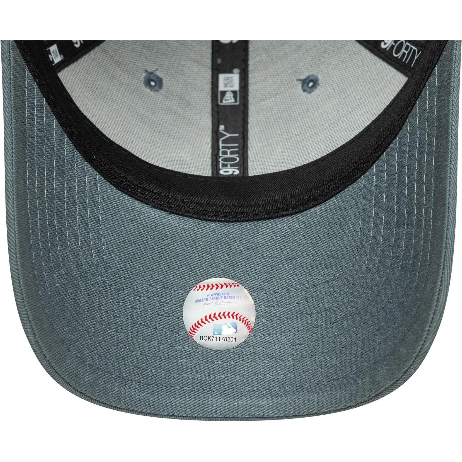 New Era Mens 9FORTY New York Yankees Baseball Cap - Heather Grey - One Size - Image 5