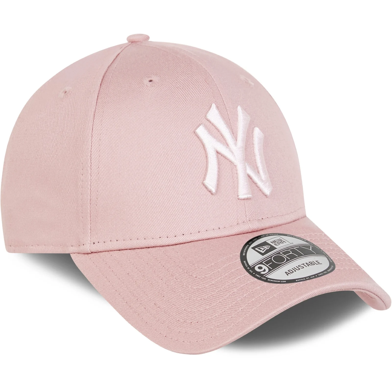 New Era Mens 9FORTY New York Yankees Baseball Cap - Pastel Pink - Image 3