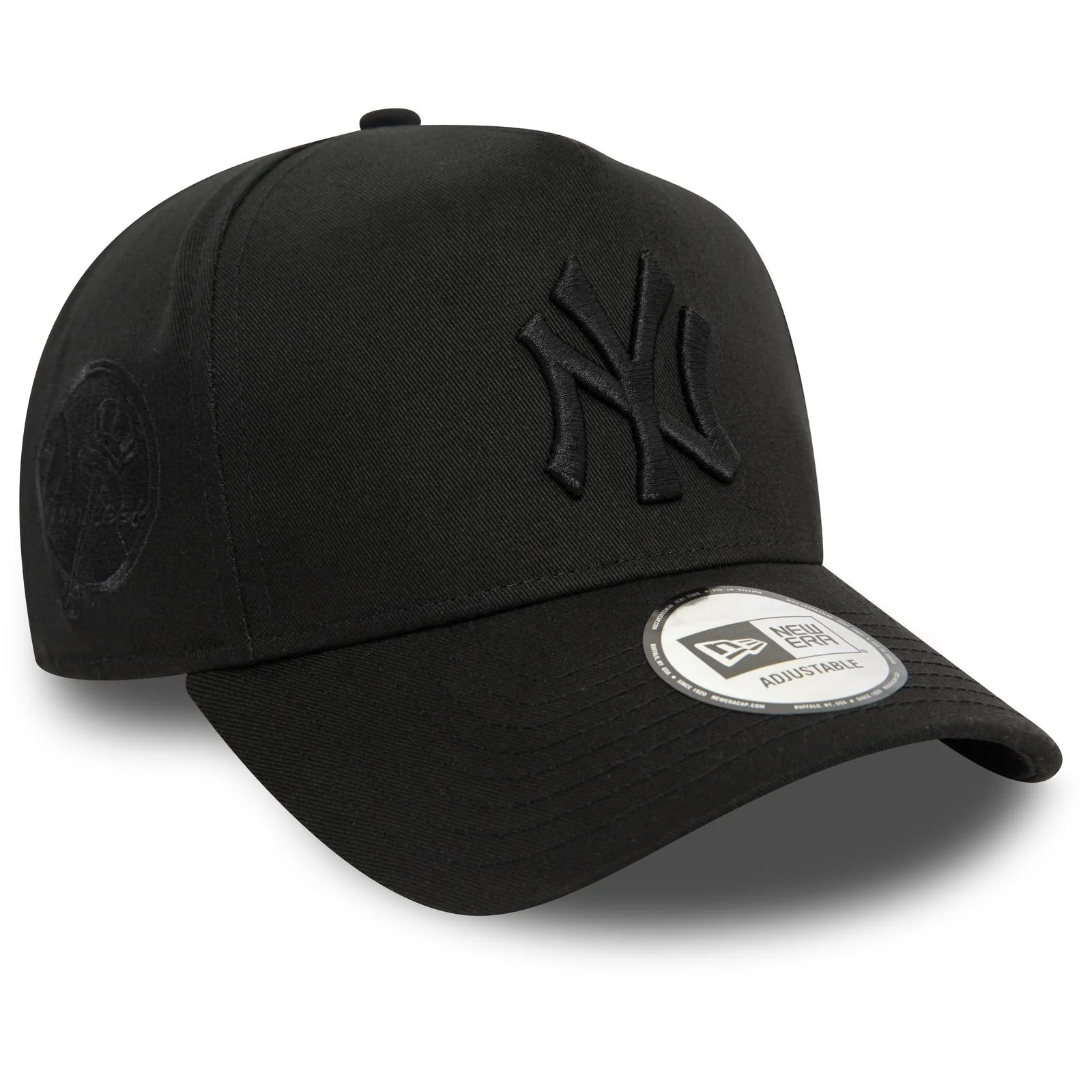 New Era Mens 9FORTY New York Yankees E-Frame Cap - Monochrome Black - Image 2
