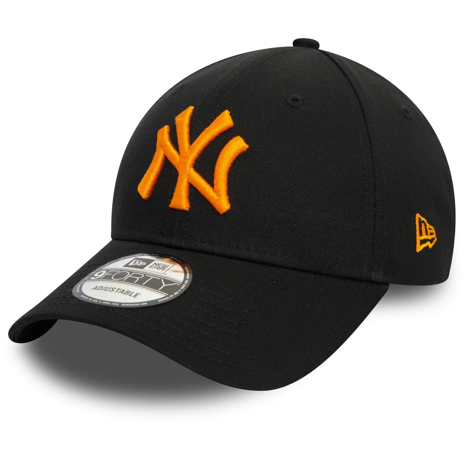 New Era Mens 9FORTY New York Yankees Essential Cap - Black and Orange - Image 5