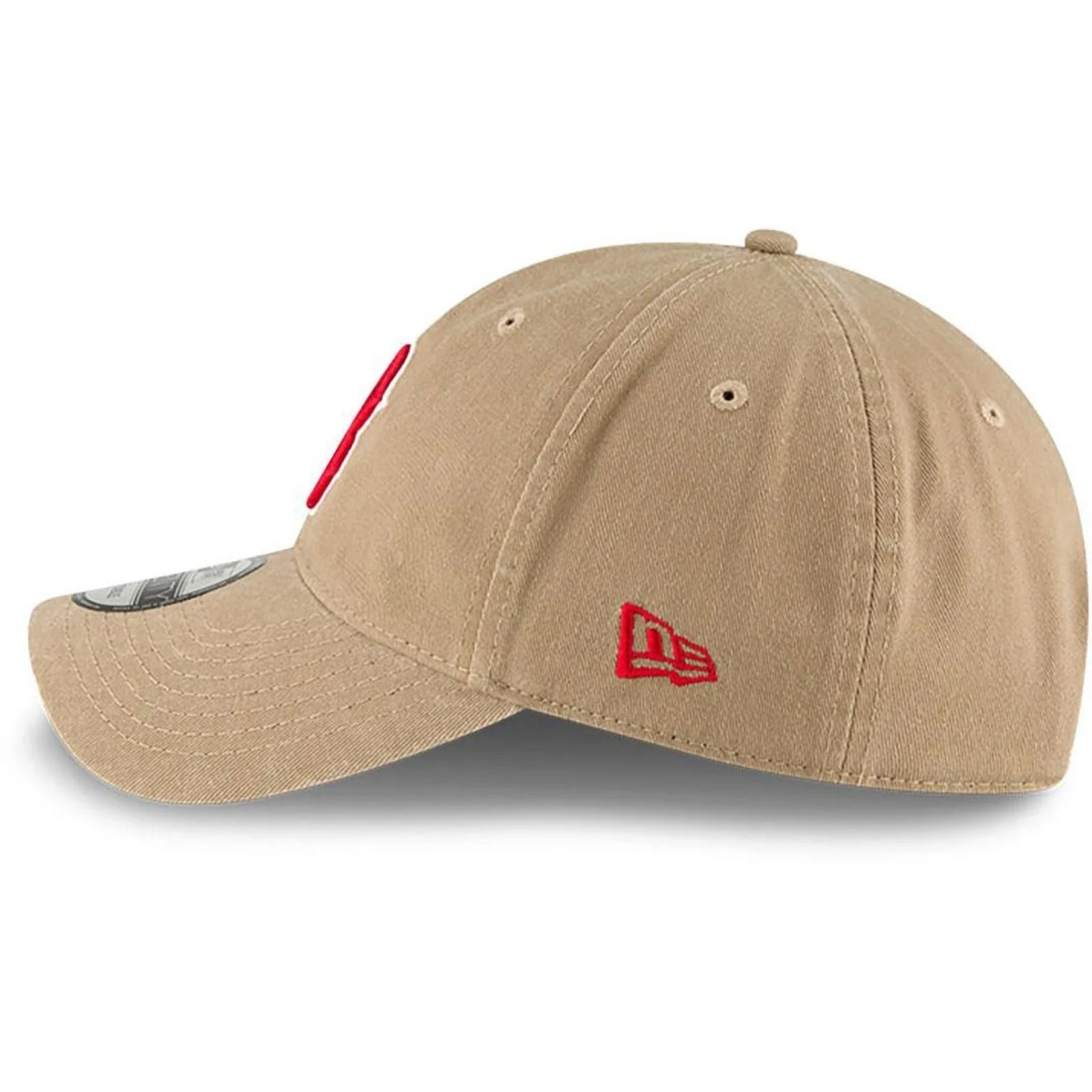 New Era Mens 9TWENTY Boston Red Sox Baseball Cap - Beige/Khaki - Image 6