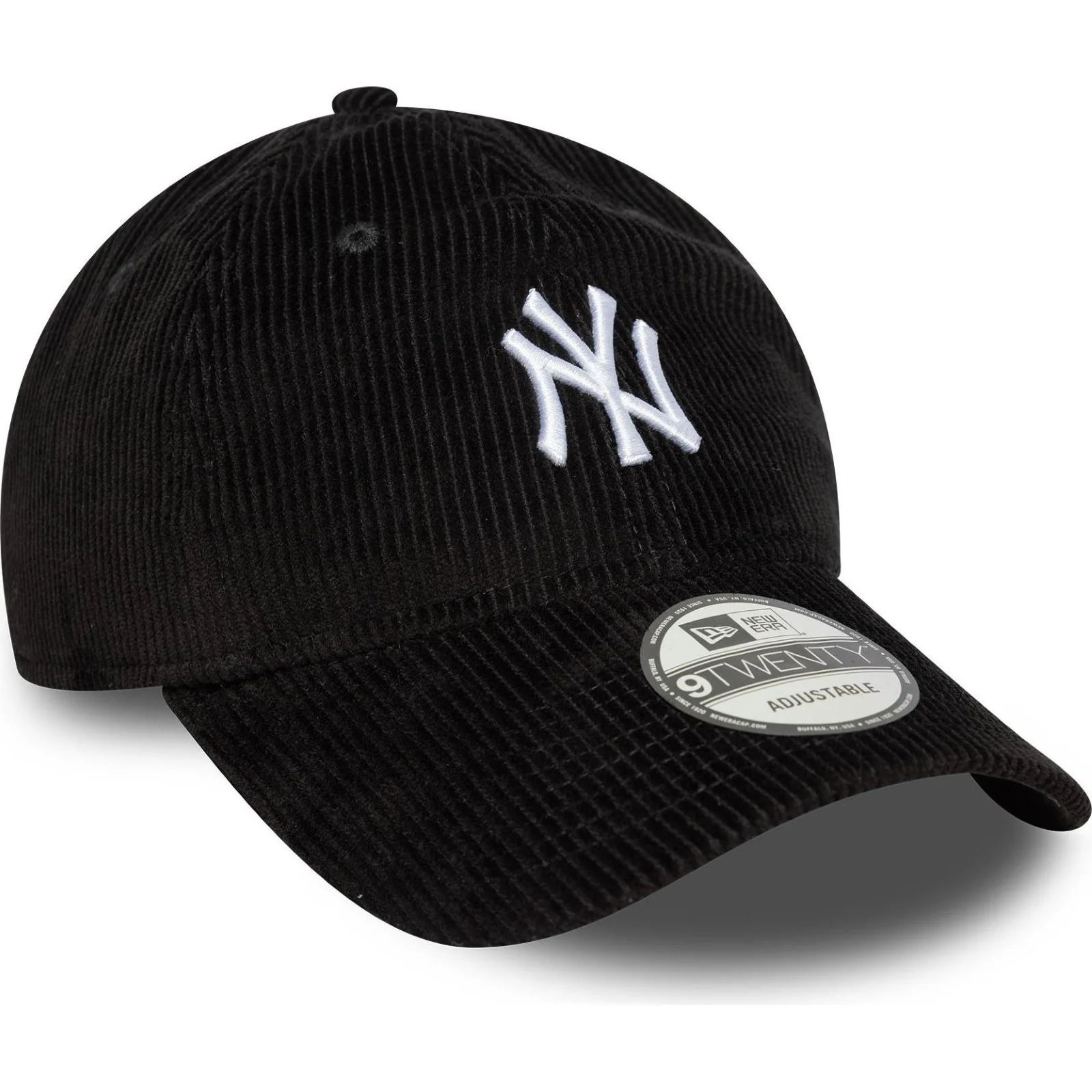 New Era Mens 9TWENTY NY Yankees Cord Baseball Cap - Black - One Size - Image 2
