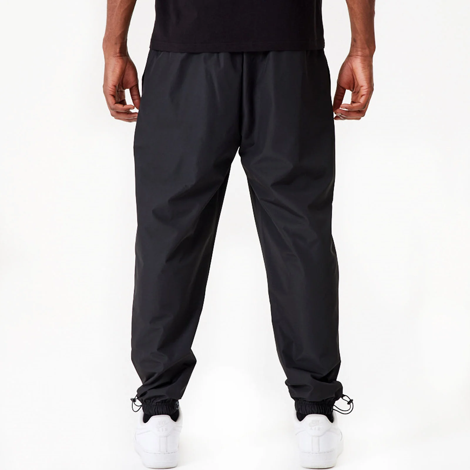 New Era Mens Brooklyn Nets All Over Pattern Panel Joggers - Black - Image 2