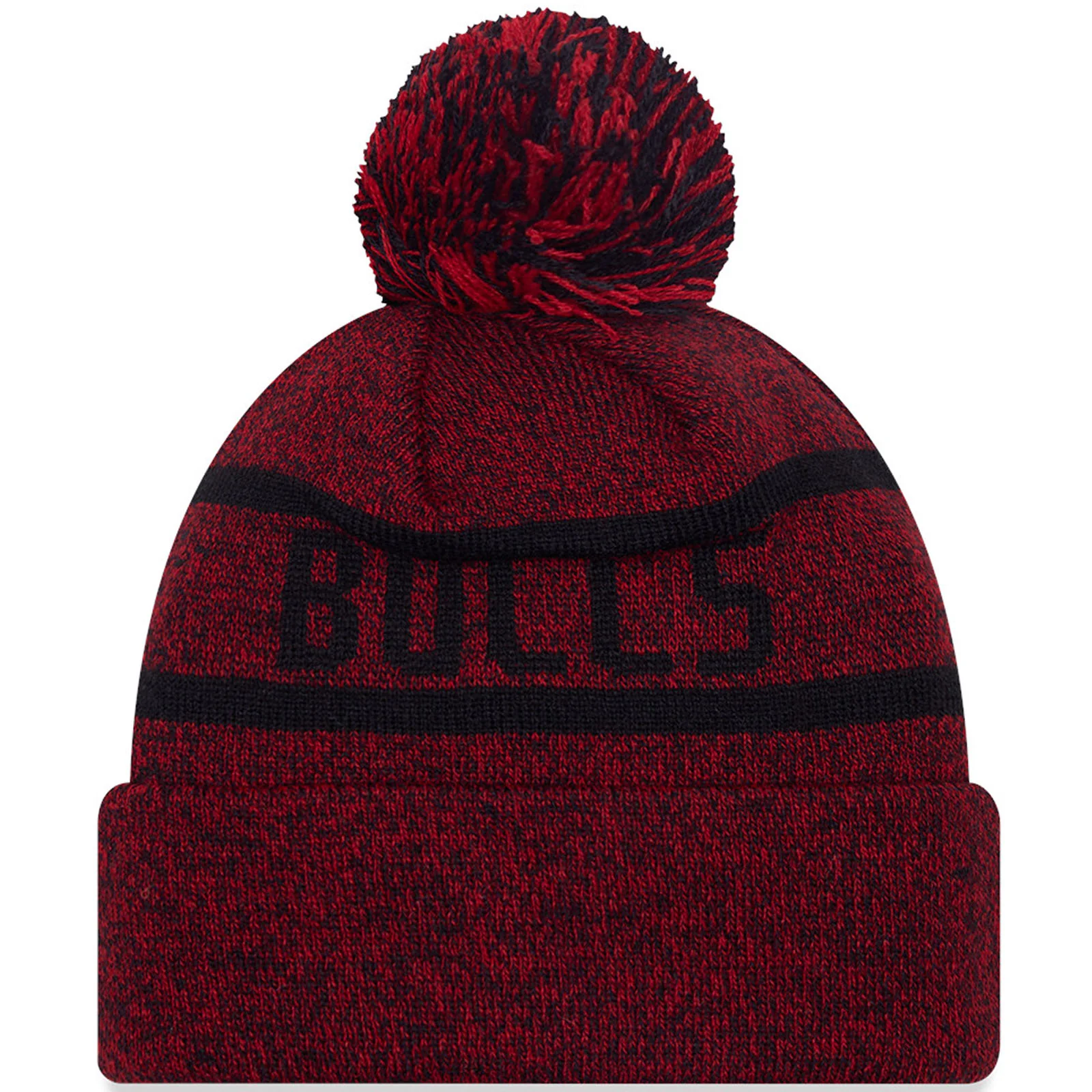 New Era Mens Chicago Bulls Jake Cuff Bobble Hat - Dark Red - Image 2